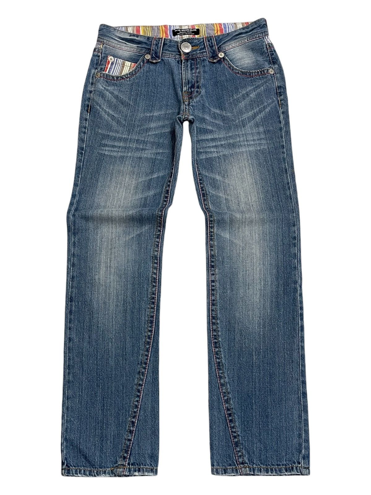 Hysteric Glamour Blue Moon Blue Embroidery Signature Design Surf Y2K Style Size US 28 / EU 44 - 2 Thumbnail