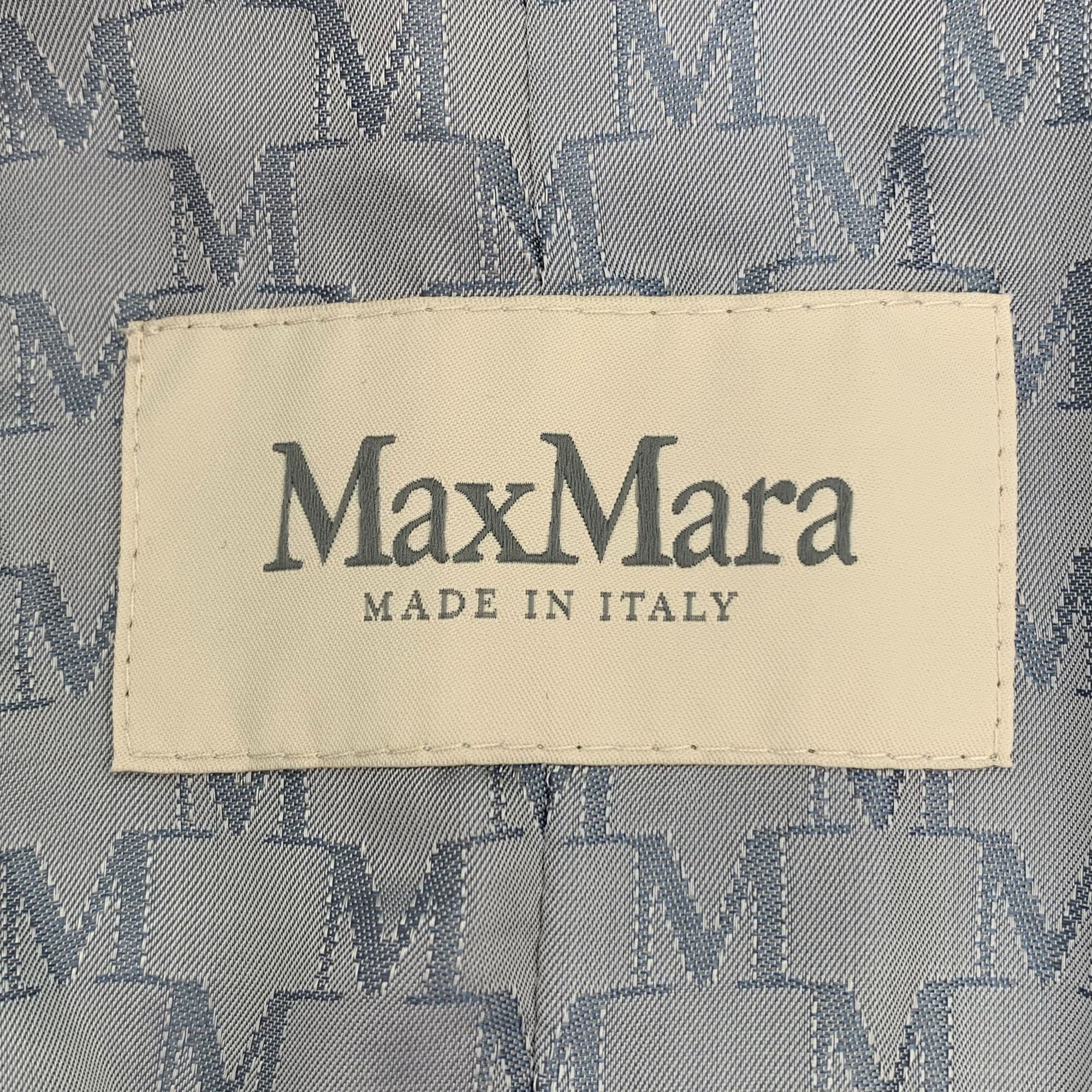 Max Mara MaxMara Womens Double-Breasted Belted Wool Coat With Garment Size XXS / US 00 / IT 34 - 2 Thumbnail