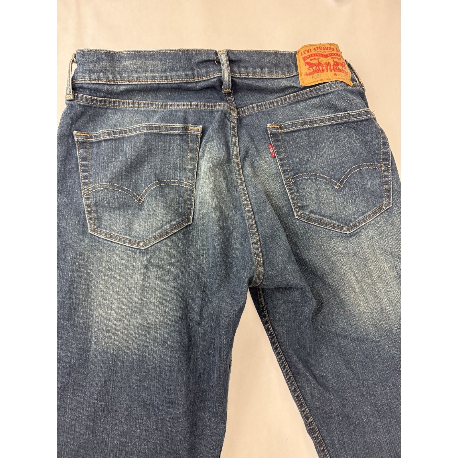 Levi's Levi's 505 Straight Leg Jeans Men 33 * 30 Grunge Zip Fly Size US 33 - 9 Thumbnail