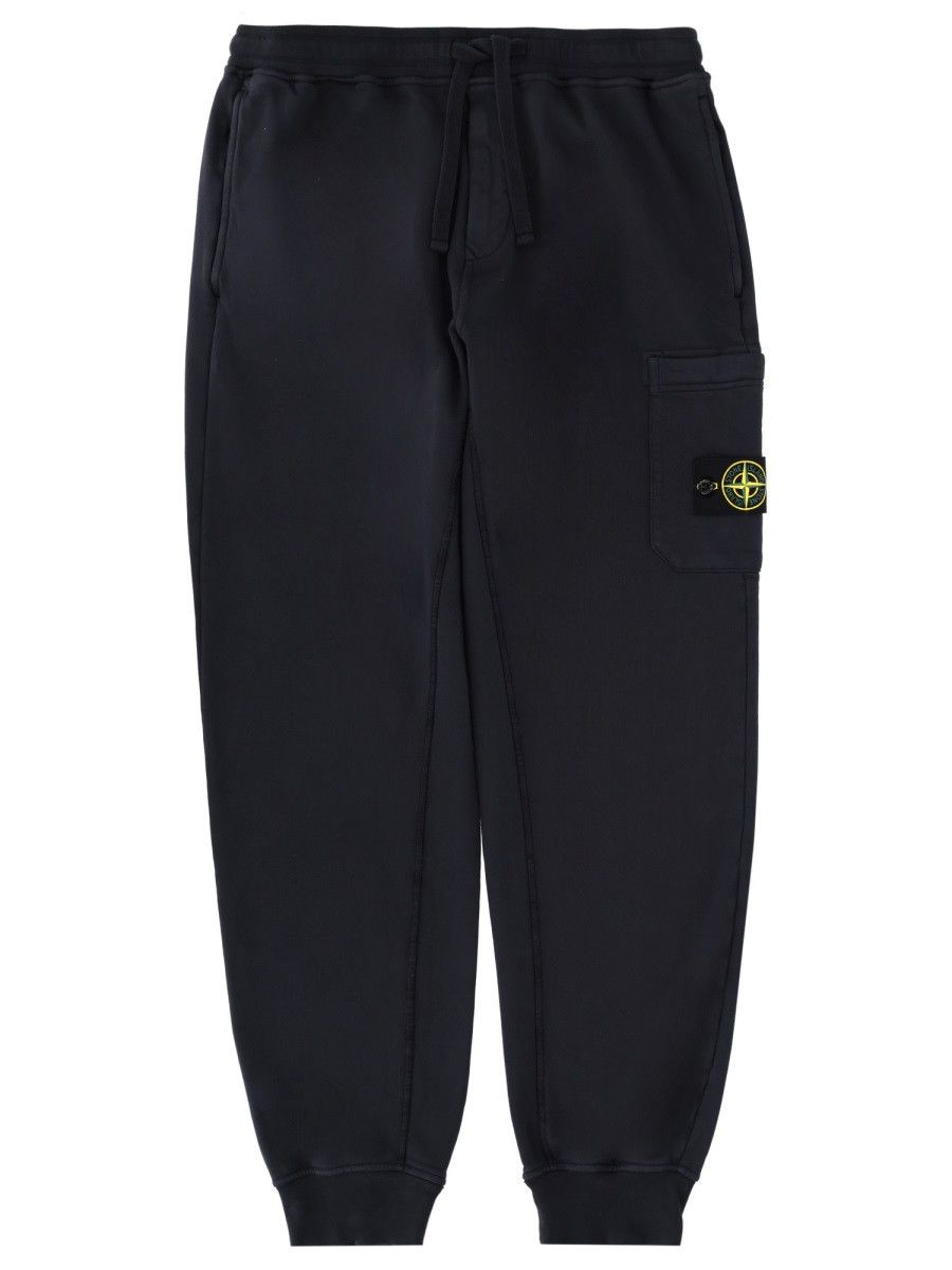 Stone Island STONE ISLAND JOGGER PANTS WITH LOGO PATCH - BLUE Size US 38 / EU 54 - 1 Thumbnail