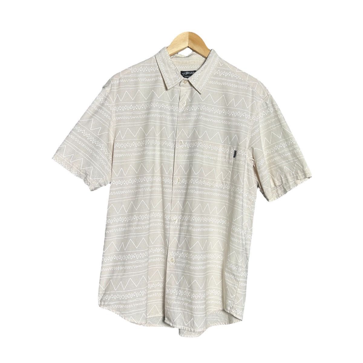 Vintage 90s Stussy Hawaii Print Shirt