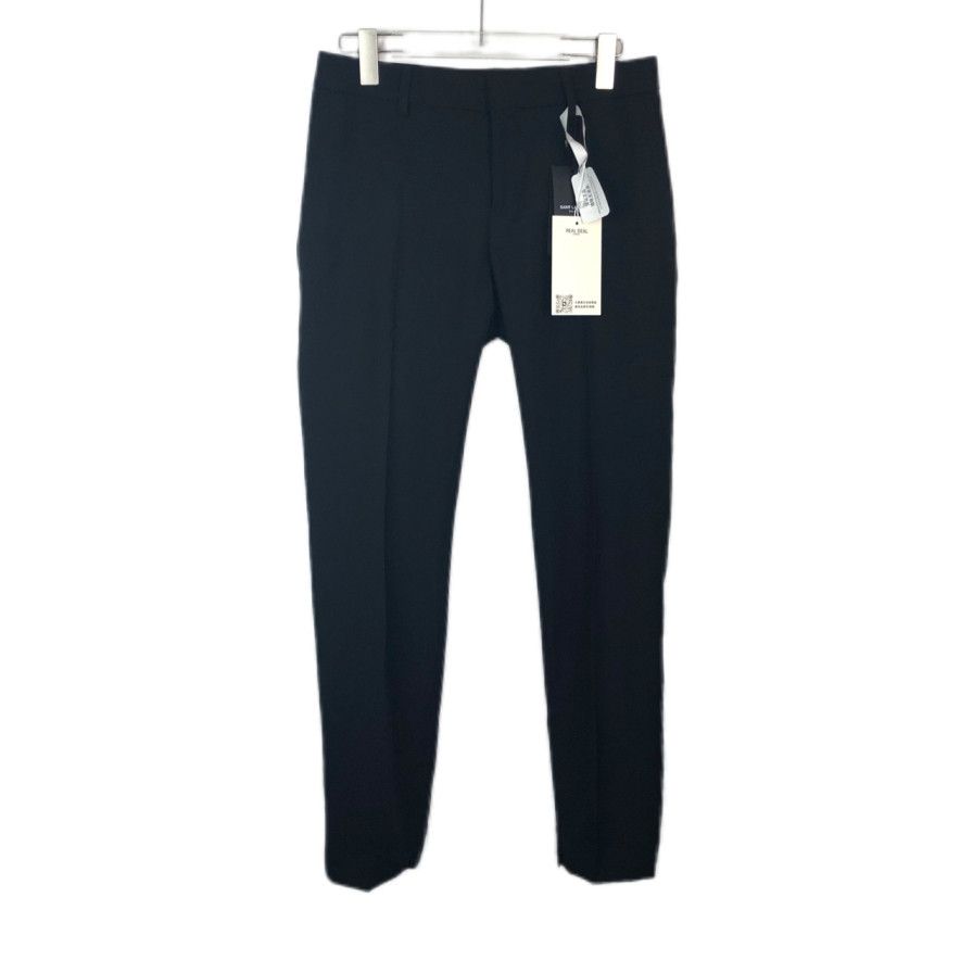 Yves Saint Laurent Saint Laurent SLP Black Mid-Waist Straight-Leg Trousers Size 26" / US 2 / IT 38 - 1 Thumbnail