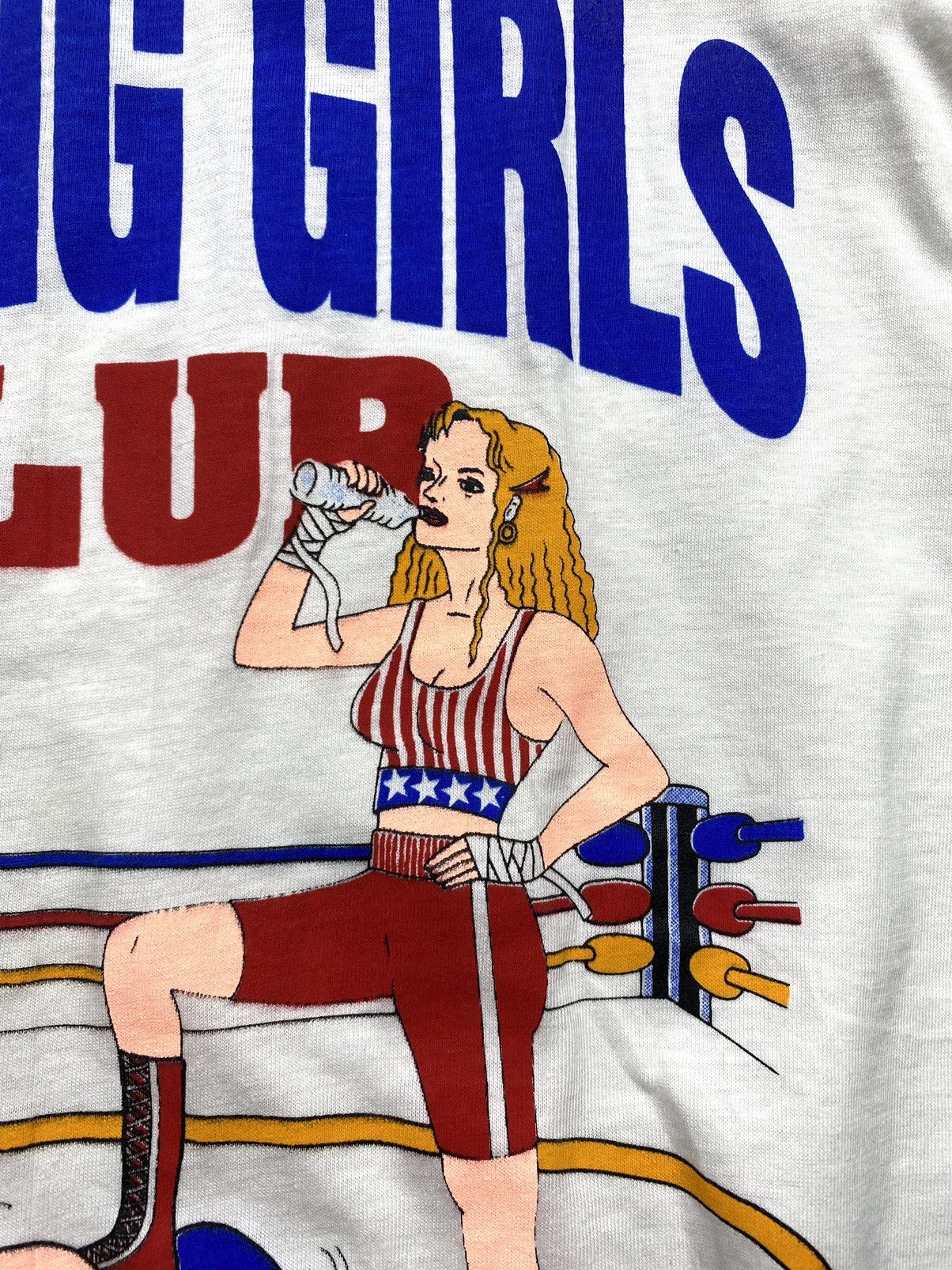 Band Tees Rare! 90’s Vintage Strong Girls Club Art T Shirt Humor Size US L / EU 52-54 / 3 - 6 Thumbnail