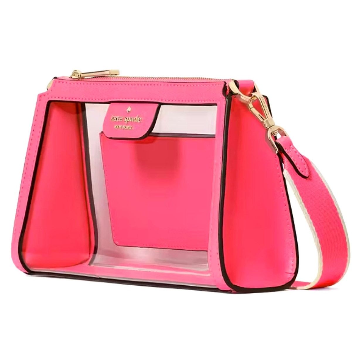 Kate Spade Kate Spade Clare Clear Small Crossbody Wild Pink Size ONE SIZE - 5 Thumbnail
