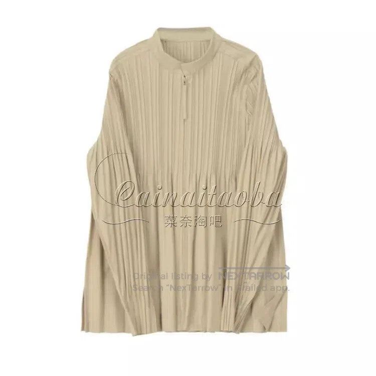 Issey Miyake Issey Miyake Beige Coat Size L / US 10 / IT 46 - 2 Thumbnail