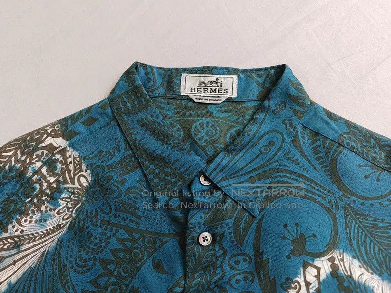 Hermes Hermes size 42 Runway Silk Shirt, 100% Mulberry Silk Fabric Size US XS / EU 42 / 0 - 2 Thumbnail