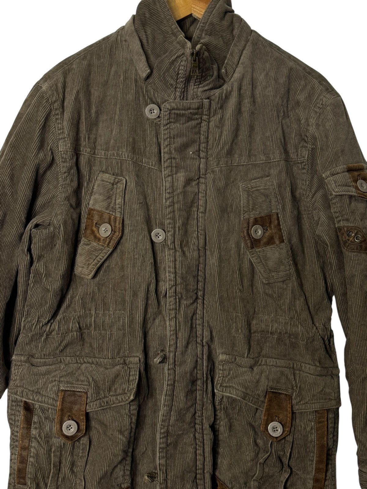 Edwin Vintage Edwin Corduroy leather jacket Size US L / EU 52-54 / 3 - 2 Thumbnail