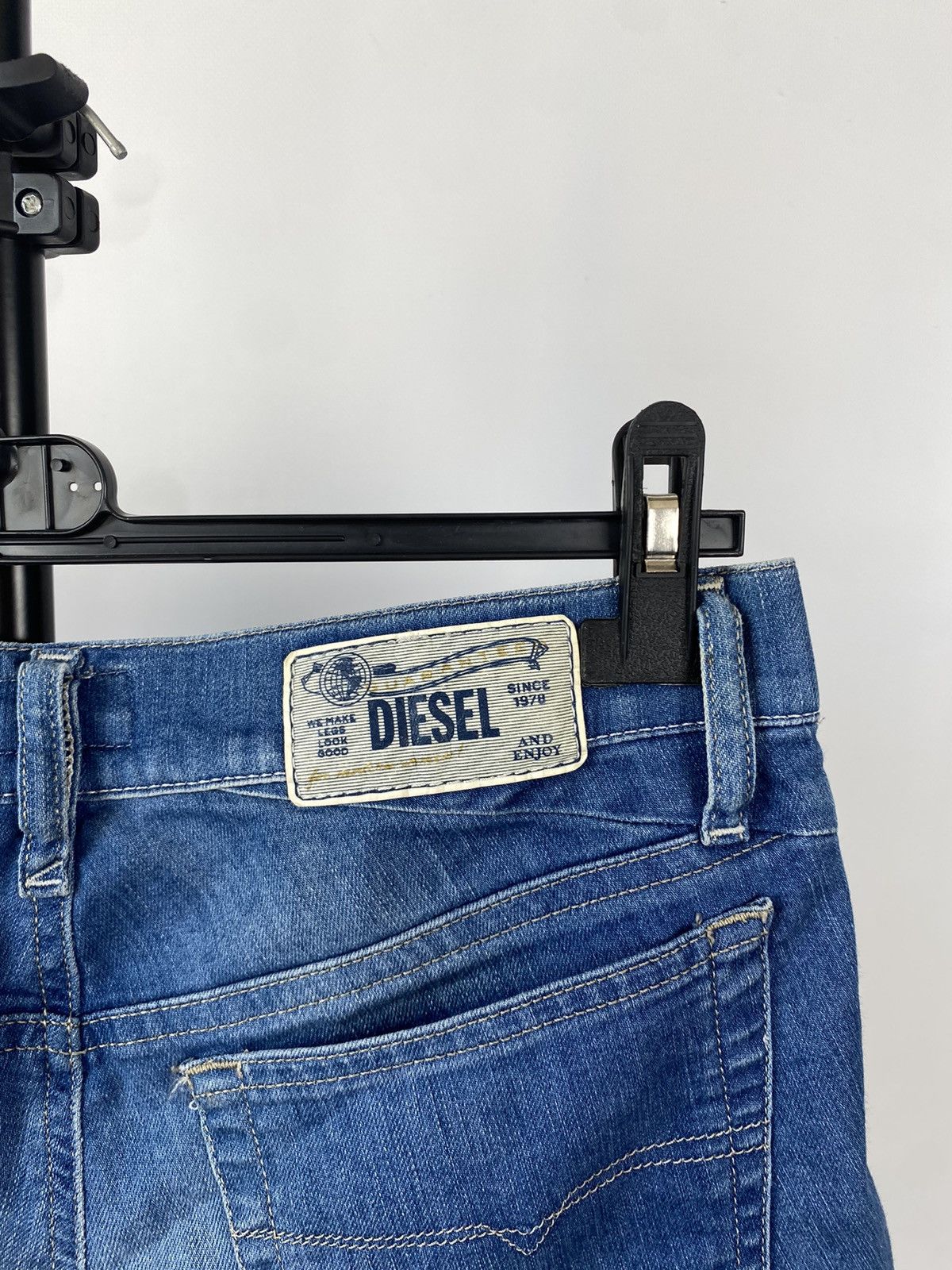 Diesel × Vintage Vintage Y2K Diesel Sexy Mini Shorts Size 26" / US 2 / IT 38 - 9 Thumbnail