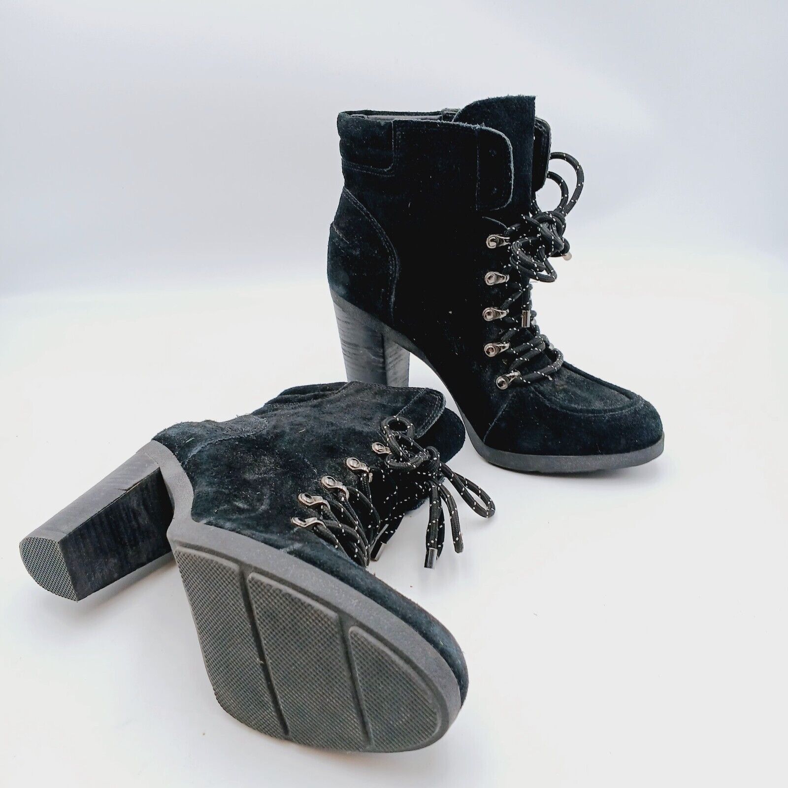 Gianni Valentino Gianni Bini Ankle Boots Booties black Lace Up 8 M Size US 8 / IT 38 - 9 Thumbnail