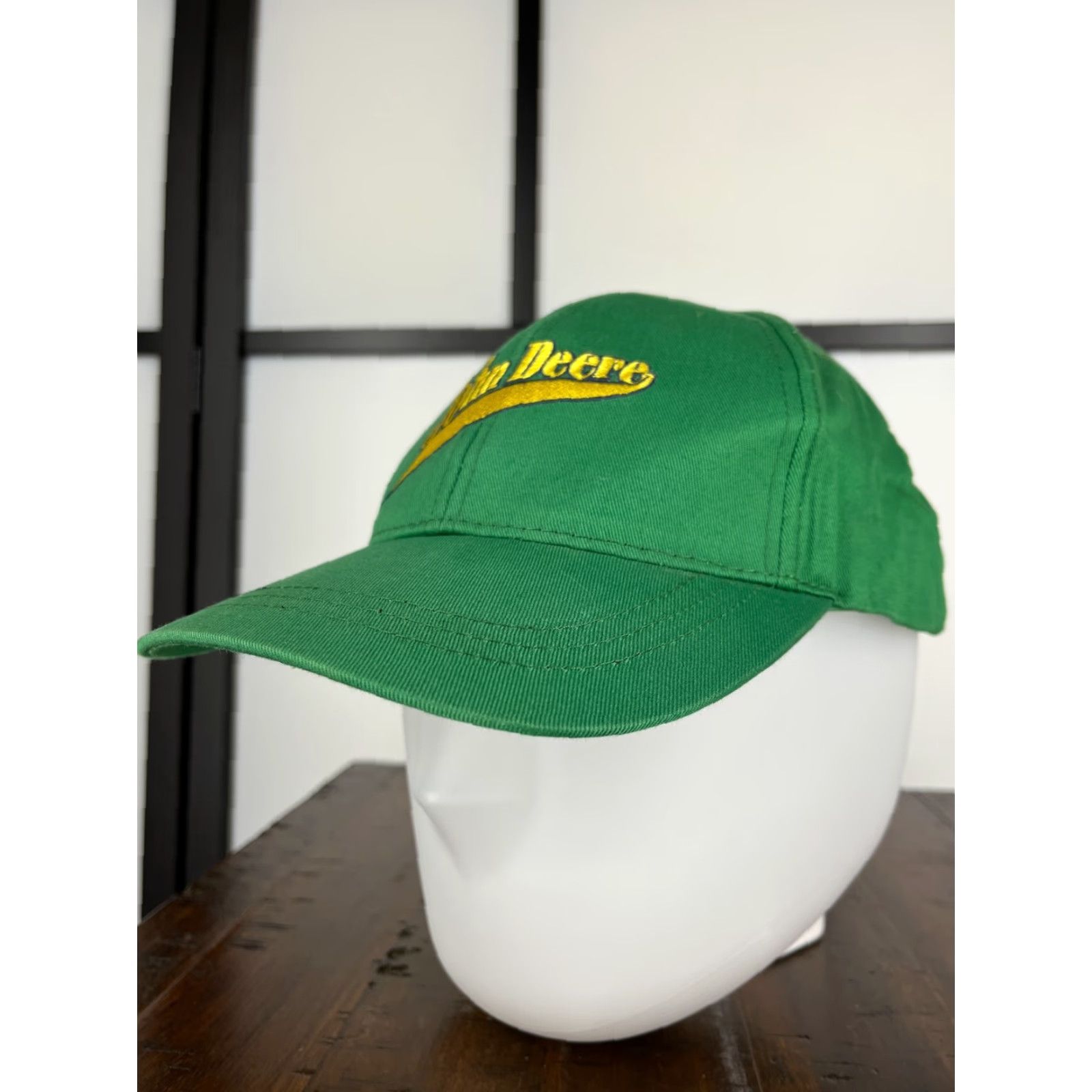 John Deere John Deere Hat Cap Strap Back Adult Green Yellow Tractors Equipment Farm F Size ONE SIZE - 4 Thumbnail