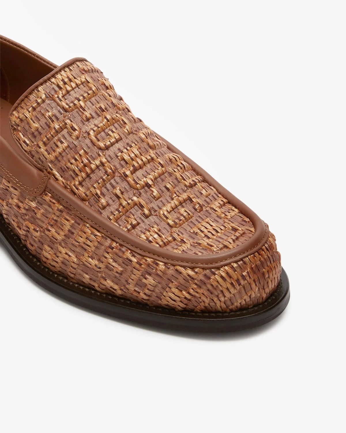 GCDS !DS! SS24 GCDS Monogram Rafia Brown Loafers Size US 11 / EU 44 - 4 Thumbnail