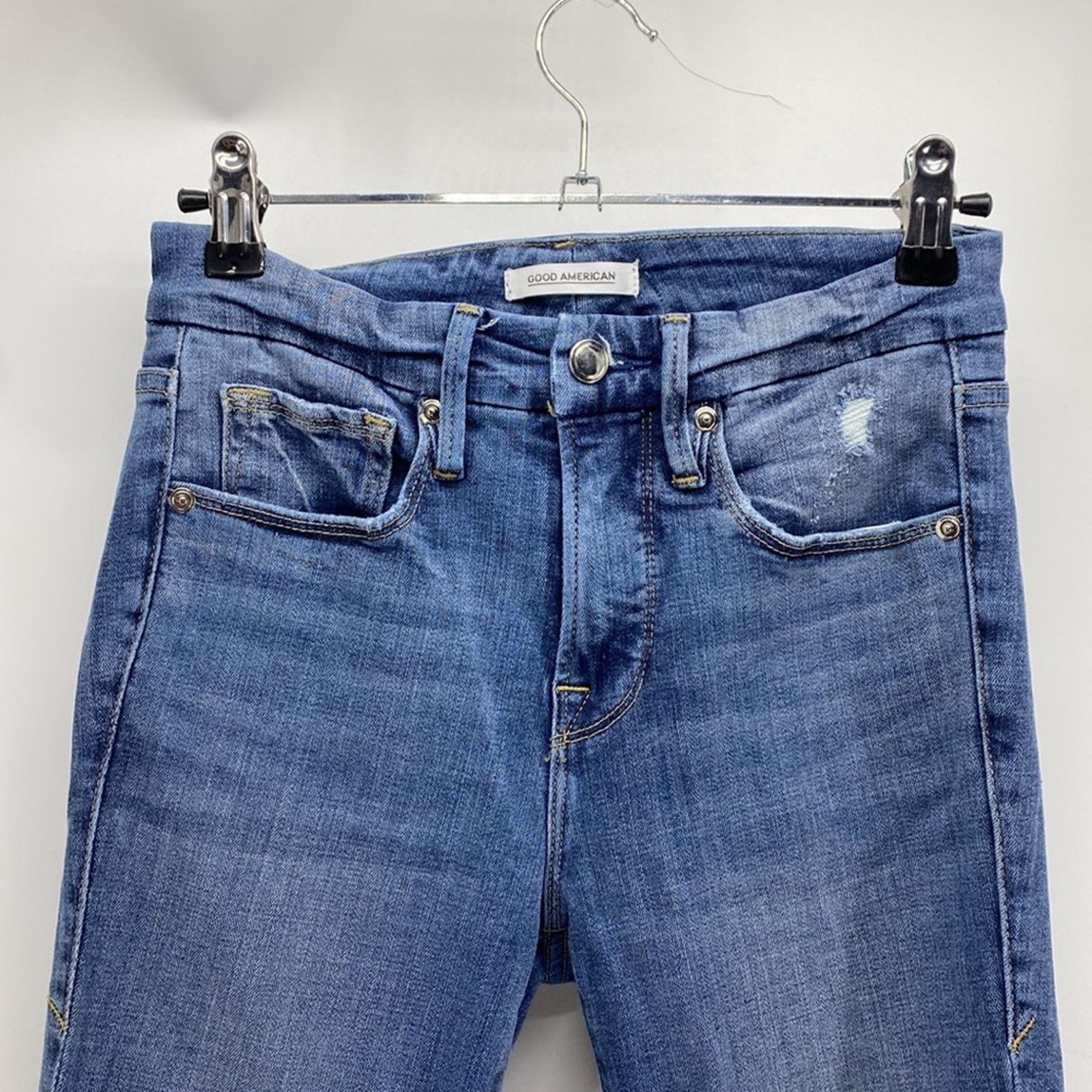 Good American Good American good legs crop high waisted skinny sz 00 Size 24" / US 00 / IT 34 - 3 Thumbnail