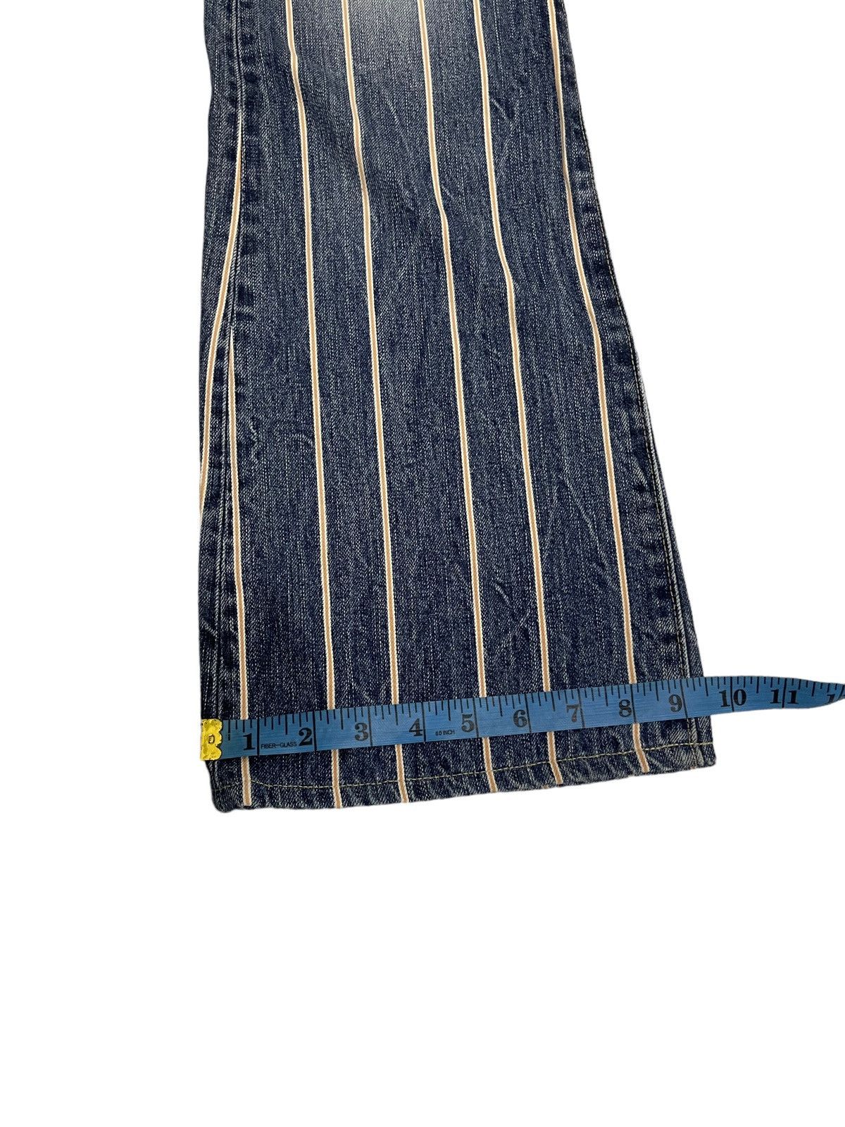 Edwin × Vintage Vintage Edwin Striped Flare Disclosed Denim Jeans Size US 29 - 22 Thumbnail