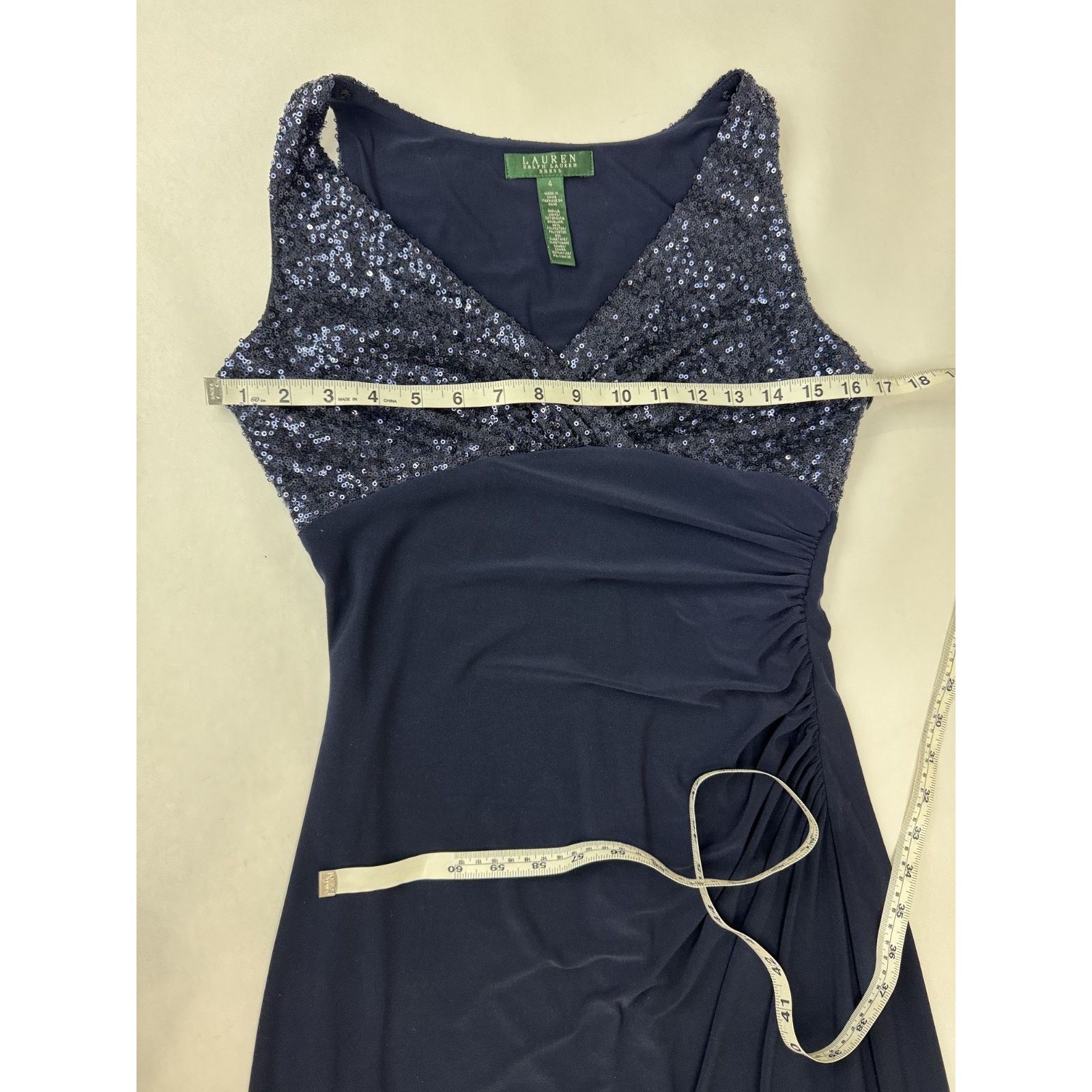 Lauren Ralph Lauren Vintage Lauren Ralph Lauren Dress Navy Cocktail Sheath 4 Size S / US 4 / IT 40 - 5 Thumbnail
