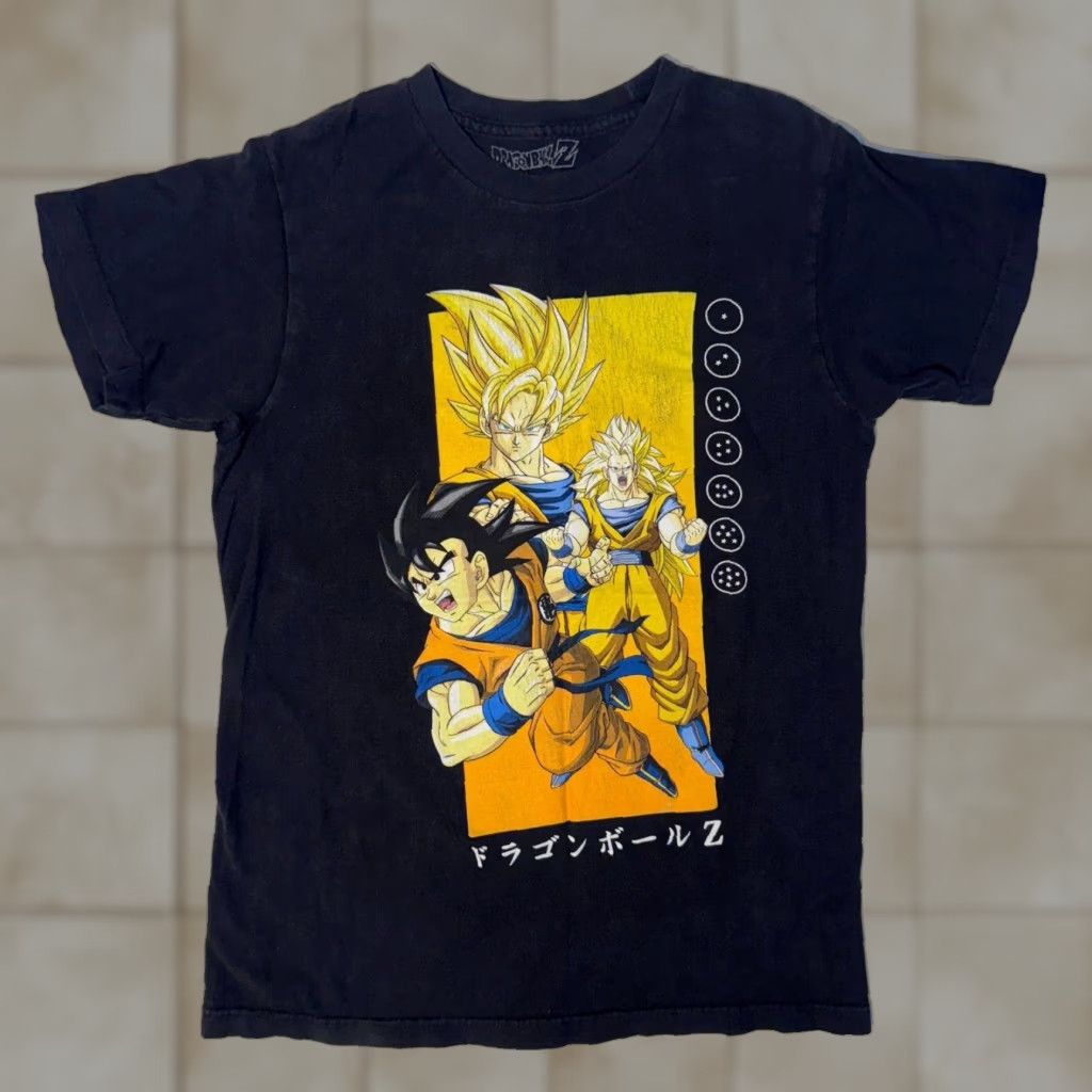 Vintage Dragon Ball Z T-Shirt Men Black Crew Neck Short Sleeve Logo Graphic Print Vintage No Size US M / EU 48-50 / 2 - 1 Thumbnail