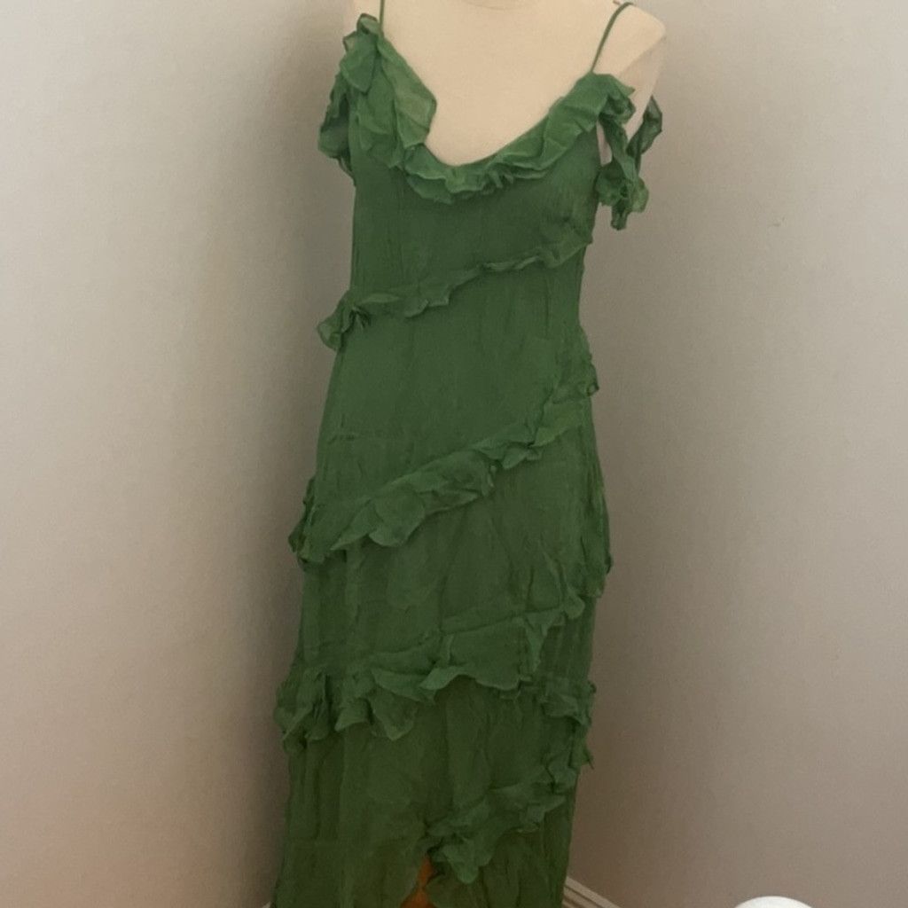 House of Harlow 1960 Maxime Maxi Dress in Green, Size: S