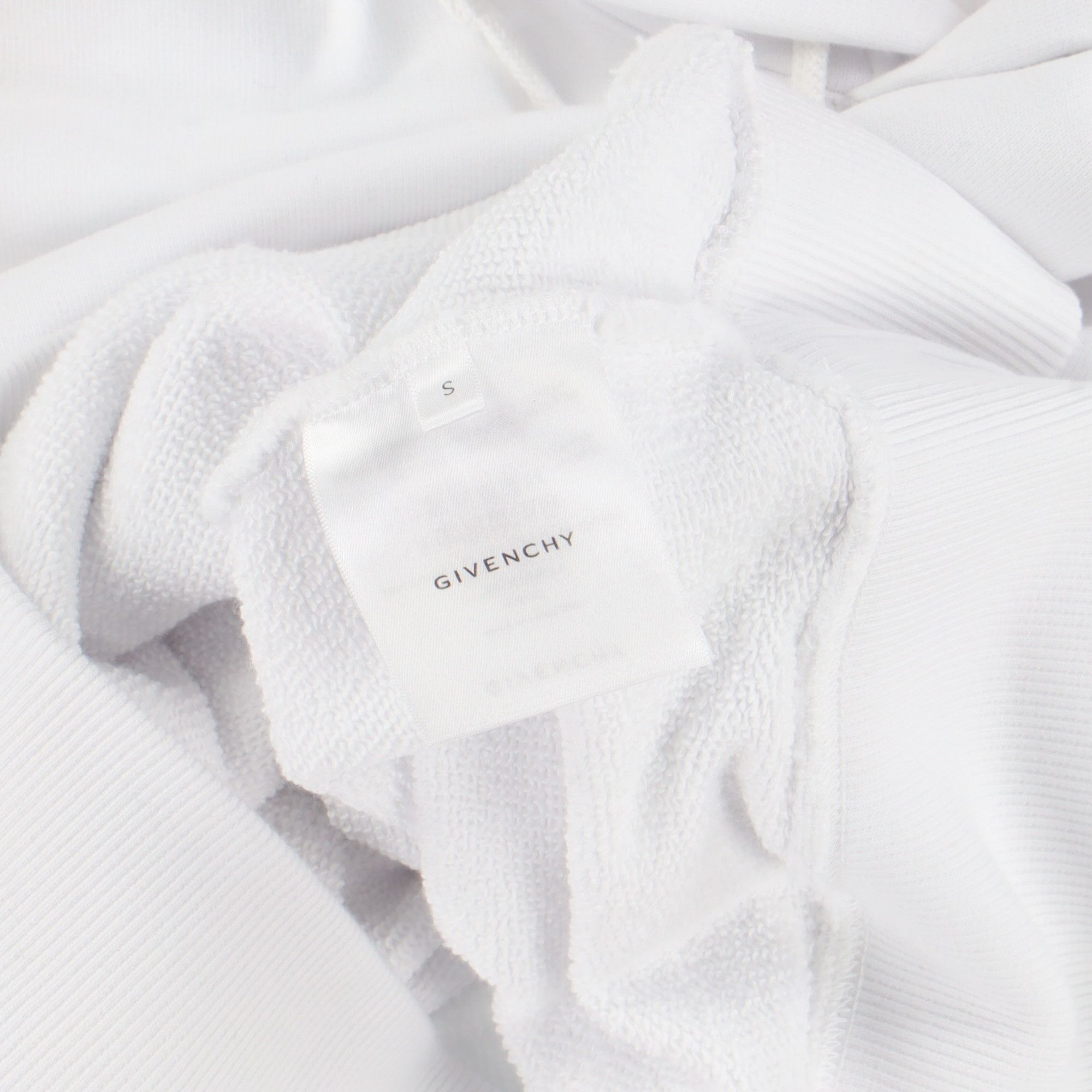 (B).Stroy × Givenchy White Reverse Logo Hoodie Size US S / EU 44-46 / 1 - 7 Thumbnail