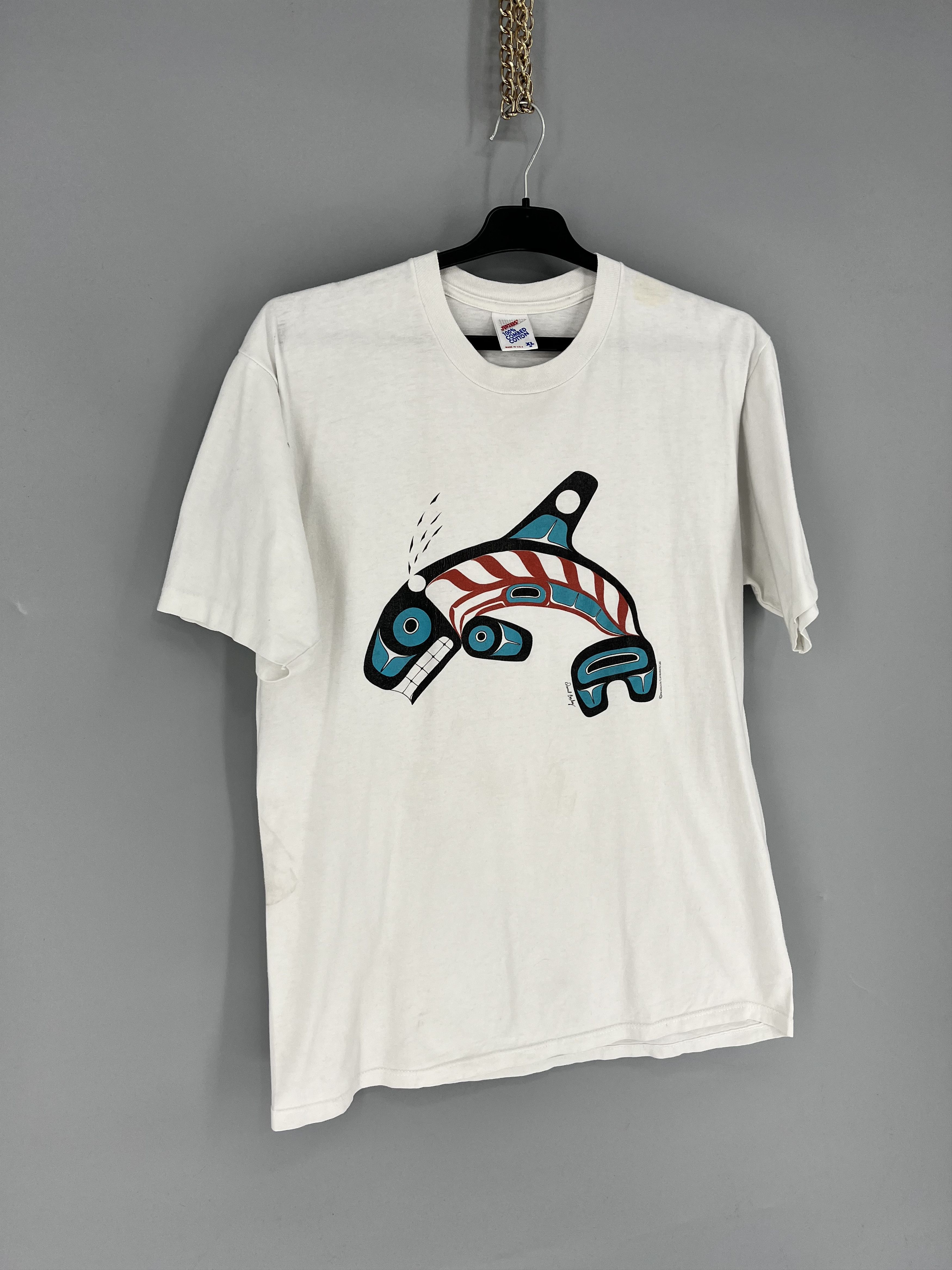 Vintage Vintage 90s Orca Killer Whale Pacific Daud Boxley Worldwide Size US XL / EU 56 / 4 - 2 Thumbnail
