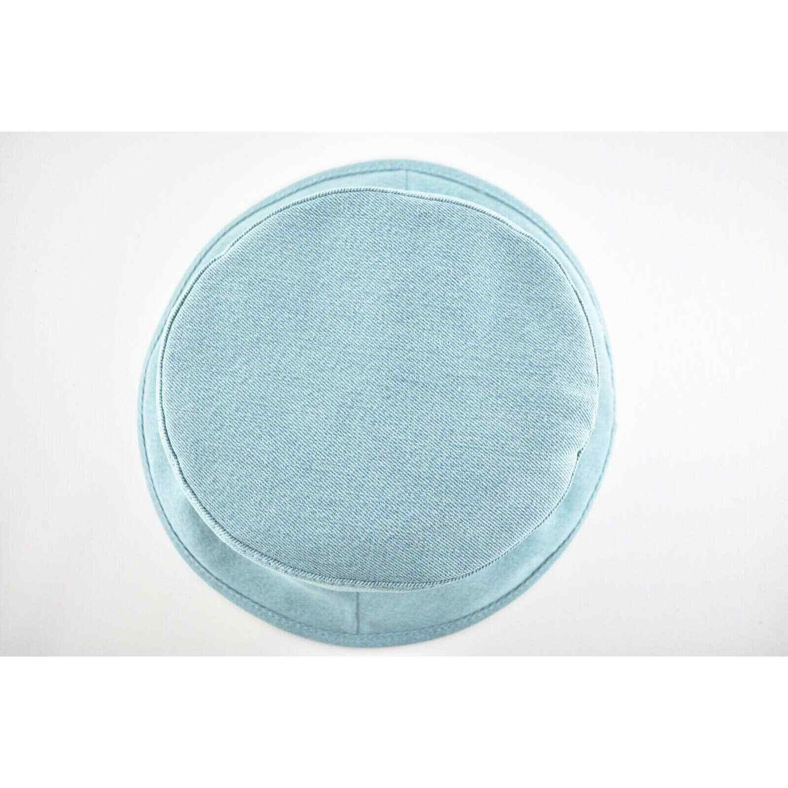 Chanel Chanel CC Logo Denim Cotton Cloche Sun Bucket Hat M Medium Size ONE SIZE - 9 Thumbnail