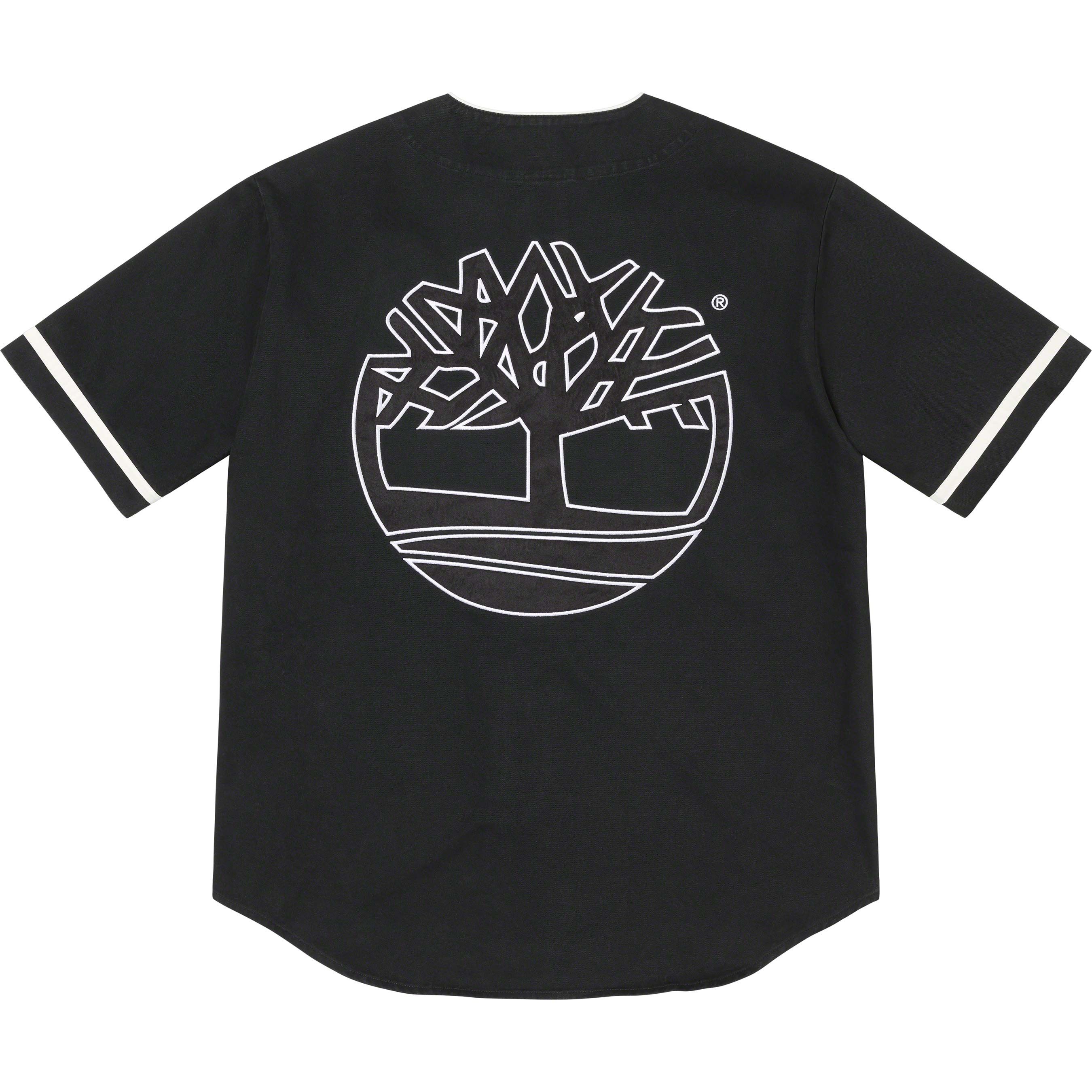 Supreme × Timberland Supreme x Timberland Baseball Jersey 'Black' Size US L / EU 52-54 / 3 - 2 Thumbnail