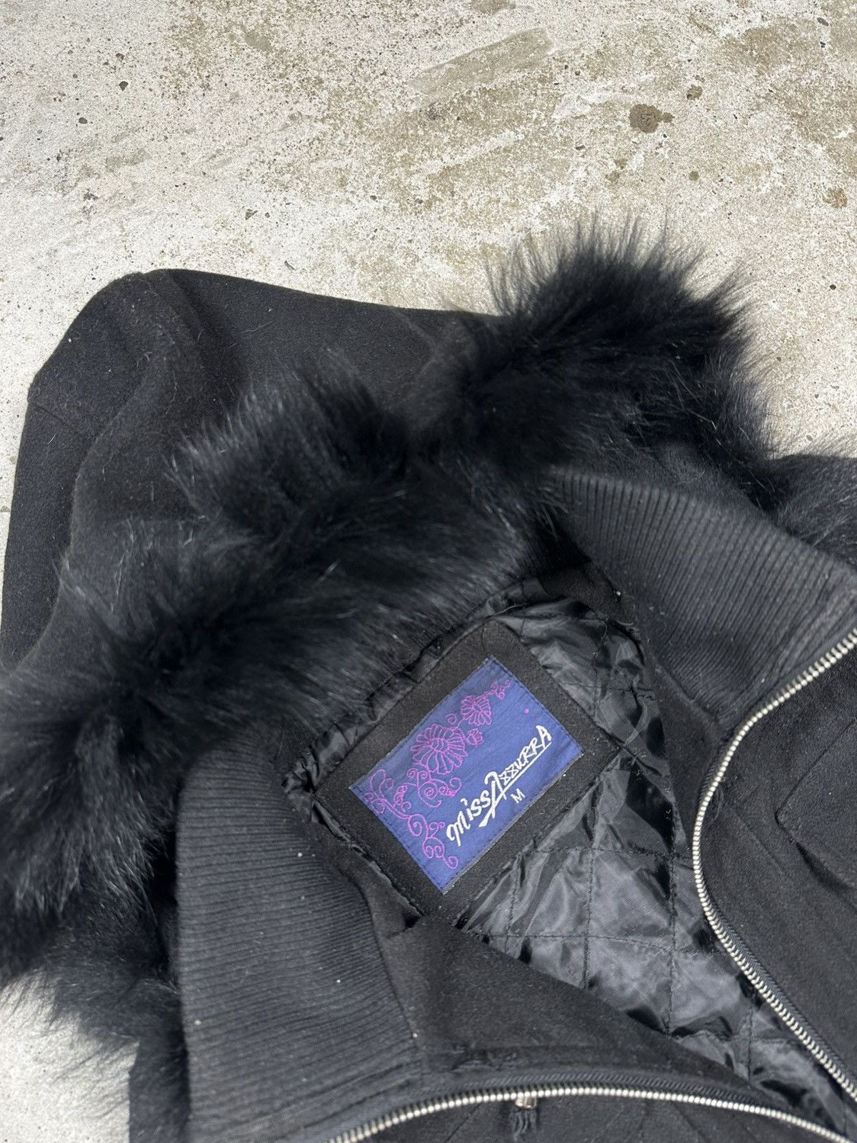 If Six Was Nine × Japanese Brand × Le Grande Bleu (L.G.B.) Vintage Y2K Faux Fur Bomber Wool Jacket Hooded Utility Size US S / EU 44-46 / 1 - 7 Thumbnail
