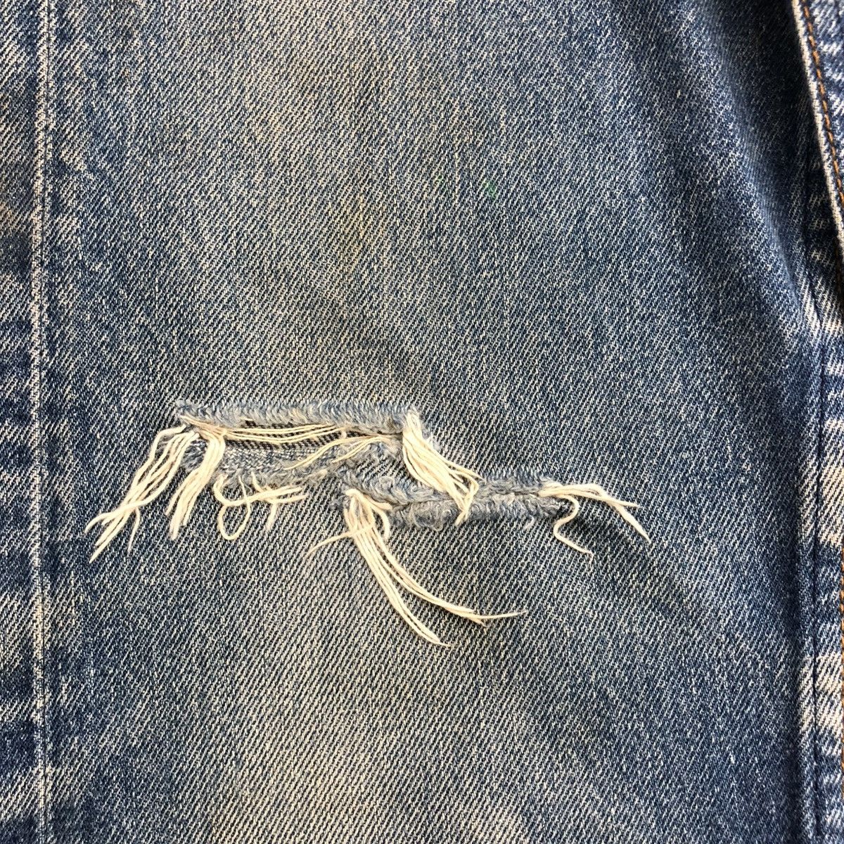 Levi's × Levi's Vintage Clothing 🇺🇸70’s Vintage Levis 501 29x32 Straight Leg Distressed Jeans Size US 29 - 7 Thumbnail