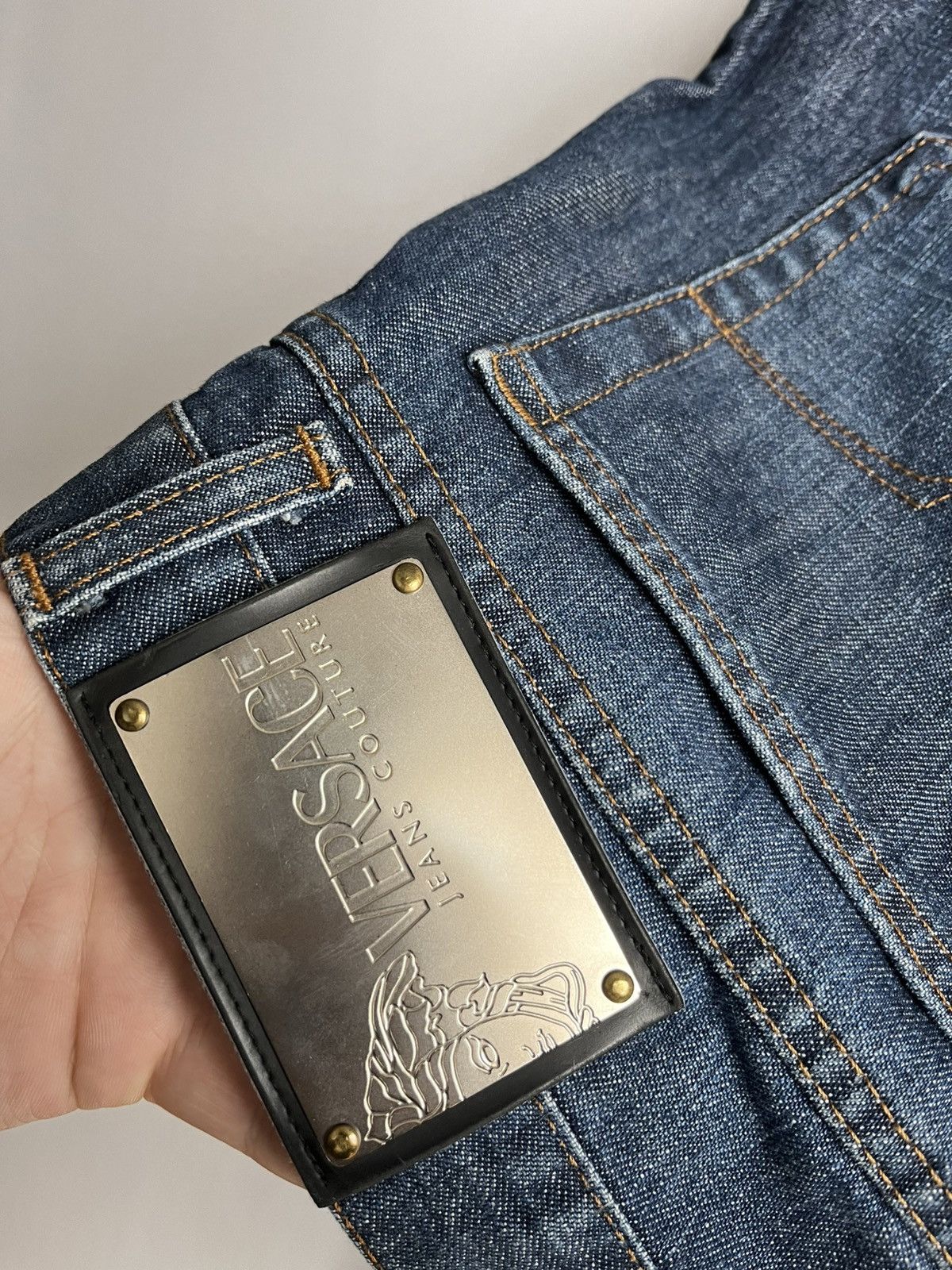 Versace × Versace Jeans Couture Versace jeans straight 34 navy blue Size US 34 / EU 50 - 3 Thumbnail