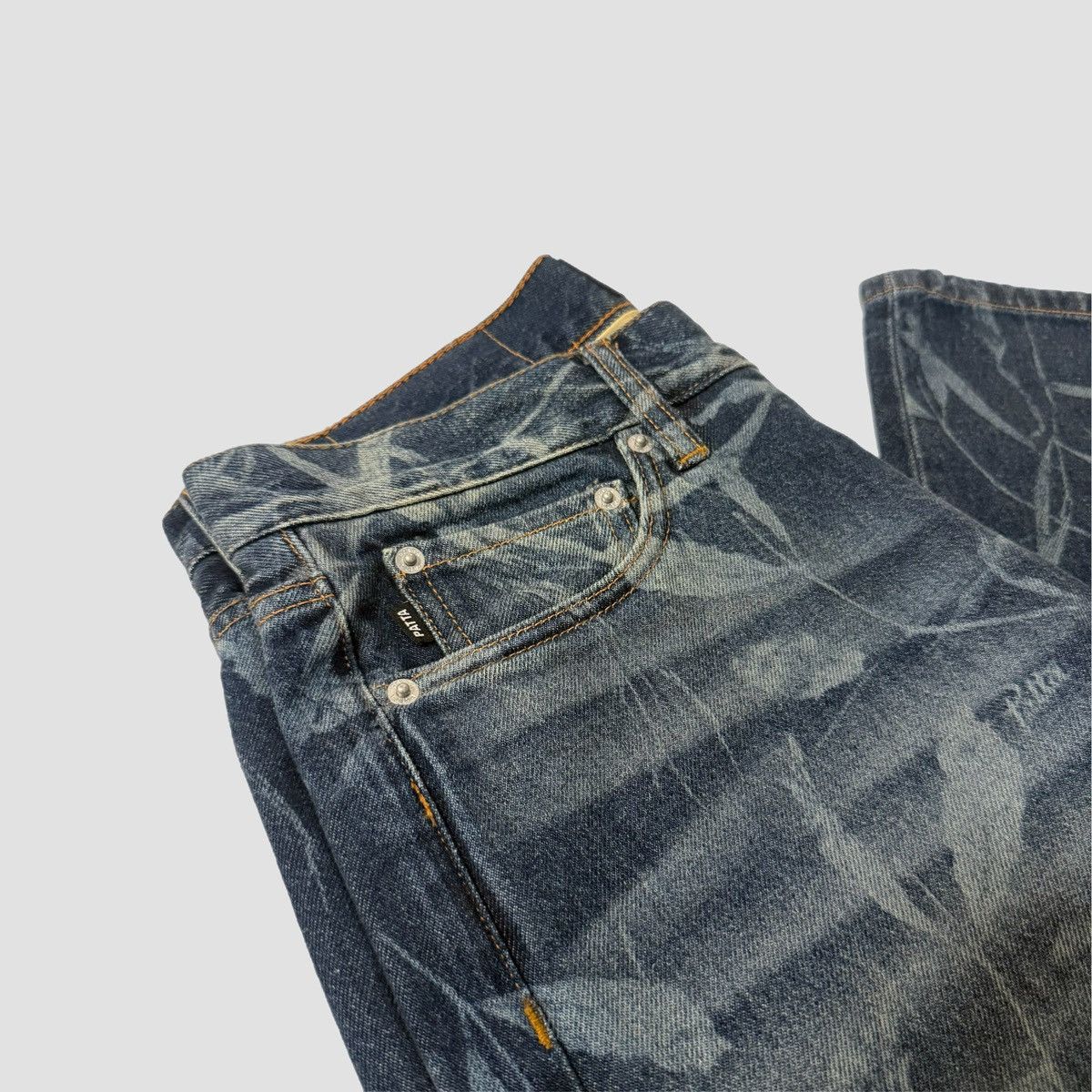Patta Patta Leaves Laser Print Denim Jeans Size US 30 / EU 46 - 17 Thumbnail