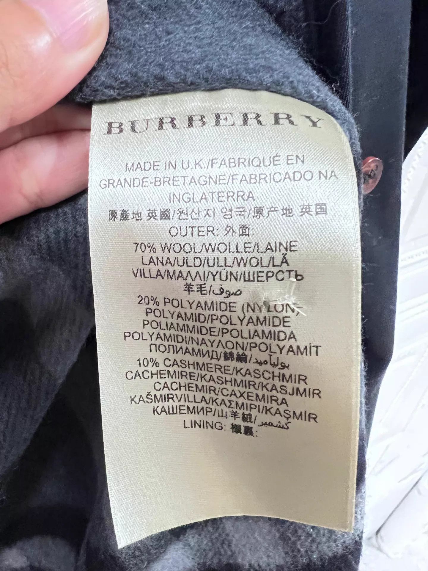 Burberry Burberry Double-Breasted Trench w/ Detachable Cashmere 52 Size US L / EU 52-54 / 3 - 6 Thumbnail