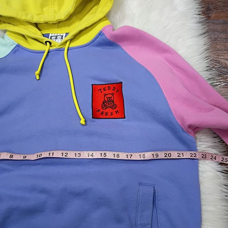 Teddy Fresh Teddy Fresh Colorblock Hoodie Yellow Purple Pink Cotton Size Size US M / EU 48-50 / 2 - 5 Thumbnail