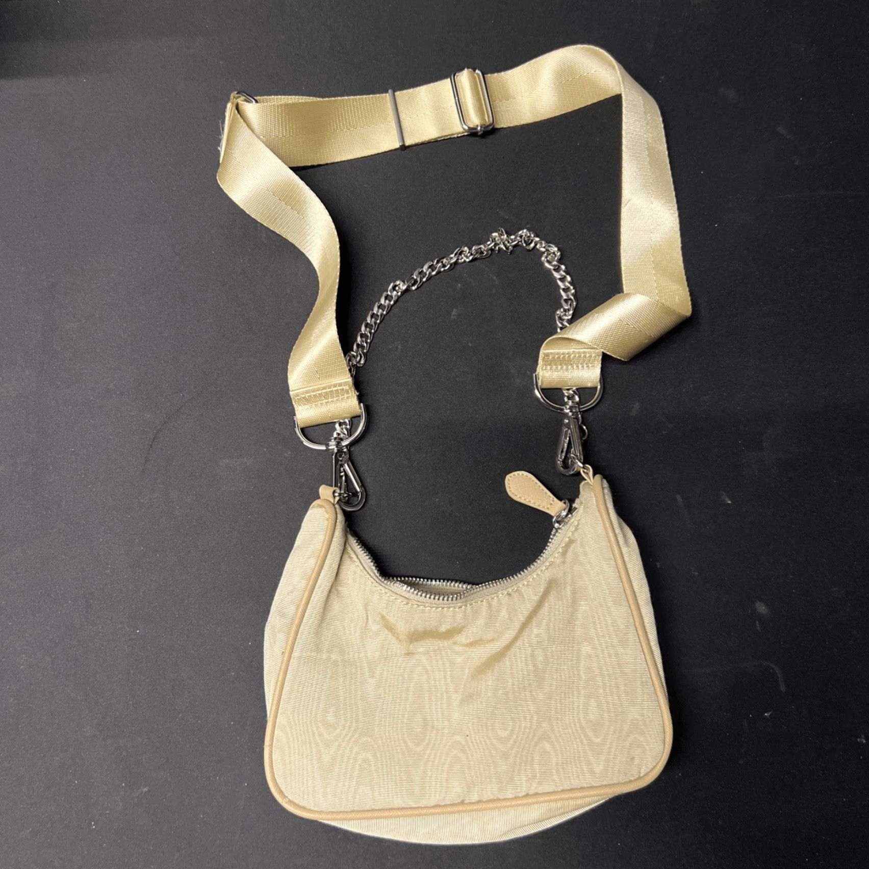 Urban Outfitters Urban Outfitters Beige Bag Purse Convertible Crossbody Chain Mini Women Crossbody Orange Lining Vintage No Size ONE SIZE - 2 Thumbnail