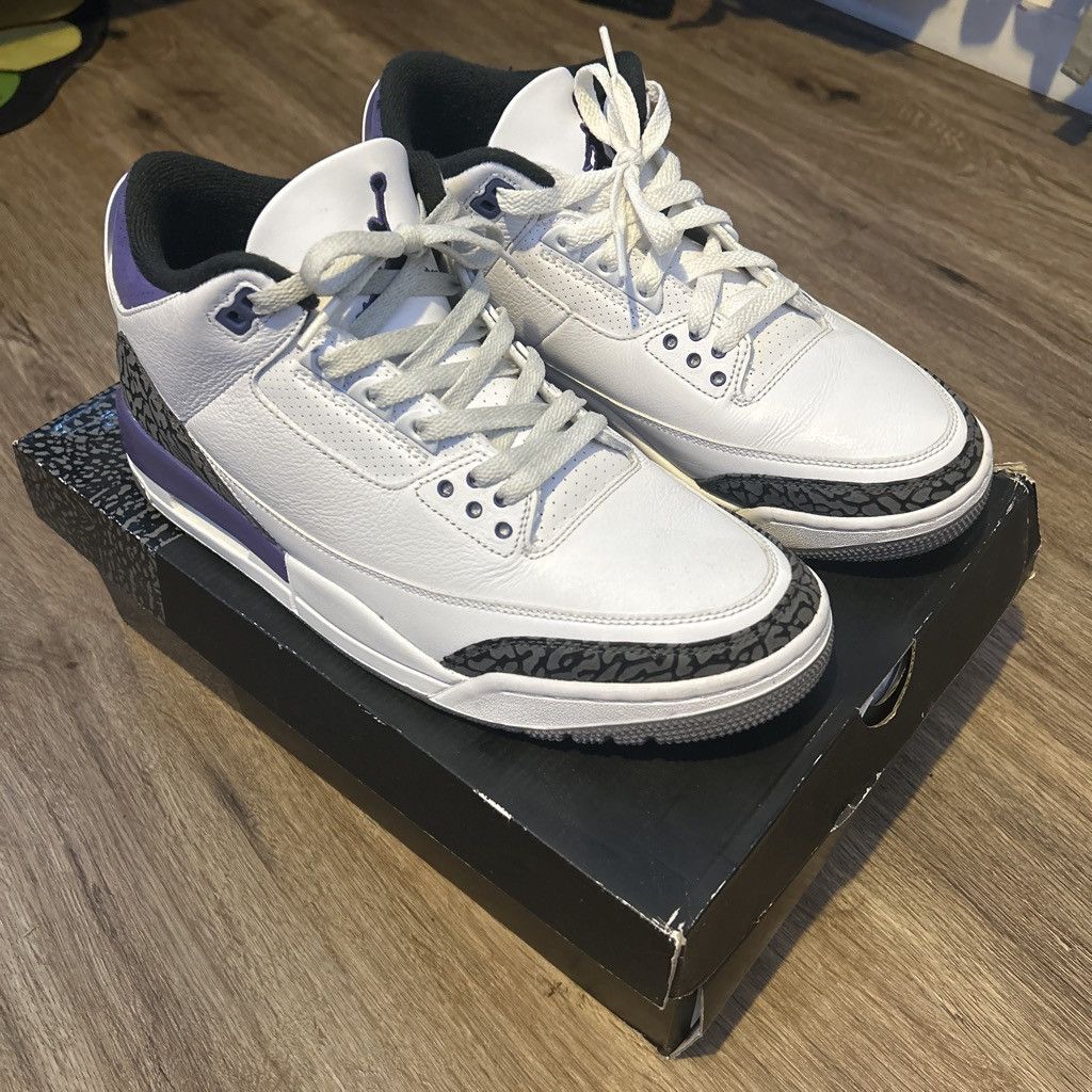 Jordan Brand Air Jordan 3 Retro Dark Iris Size US 10.5 / EU 43-44 - 1 Thumbnail