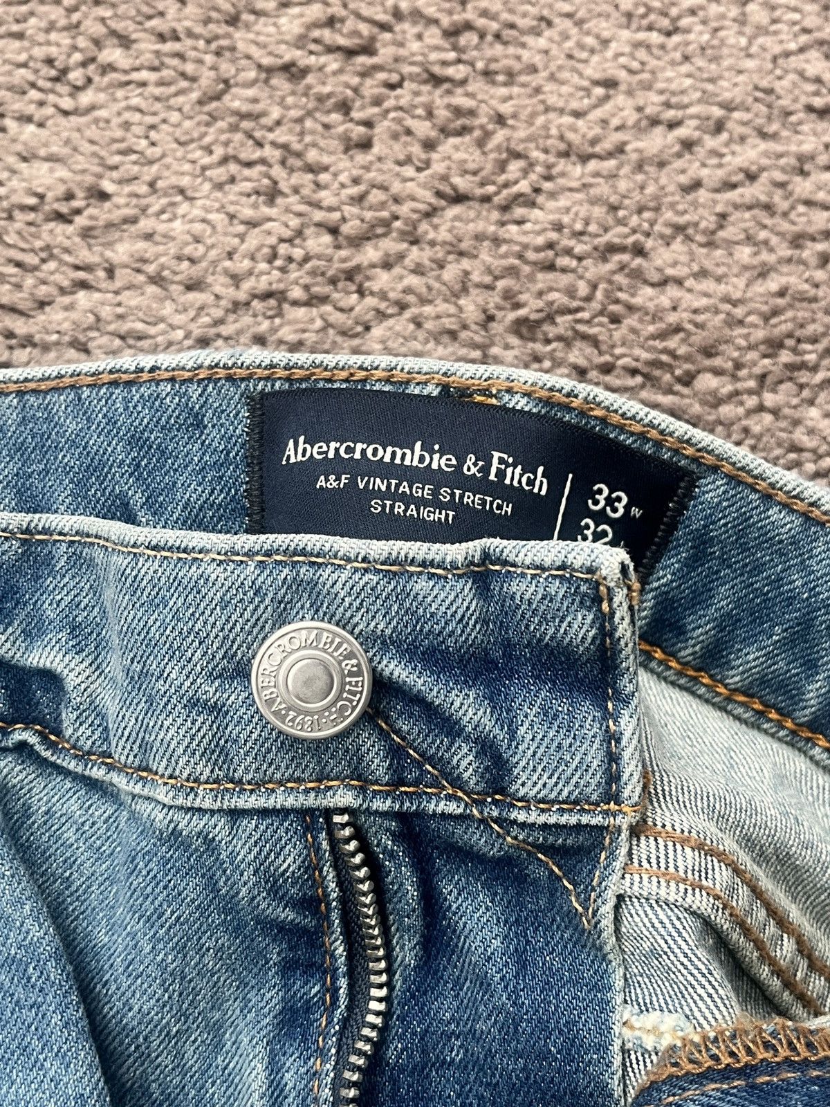 Abercrombie & Fitch Straight Jeans Size US 33 - 3 Thumbnail