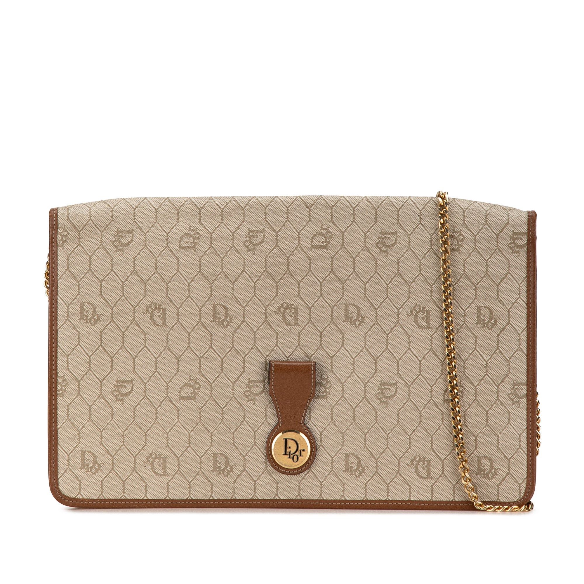 Dior Dior Honeycomb Chain Crossbody Brown Size ONE SIZE - 1 Thumbnail