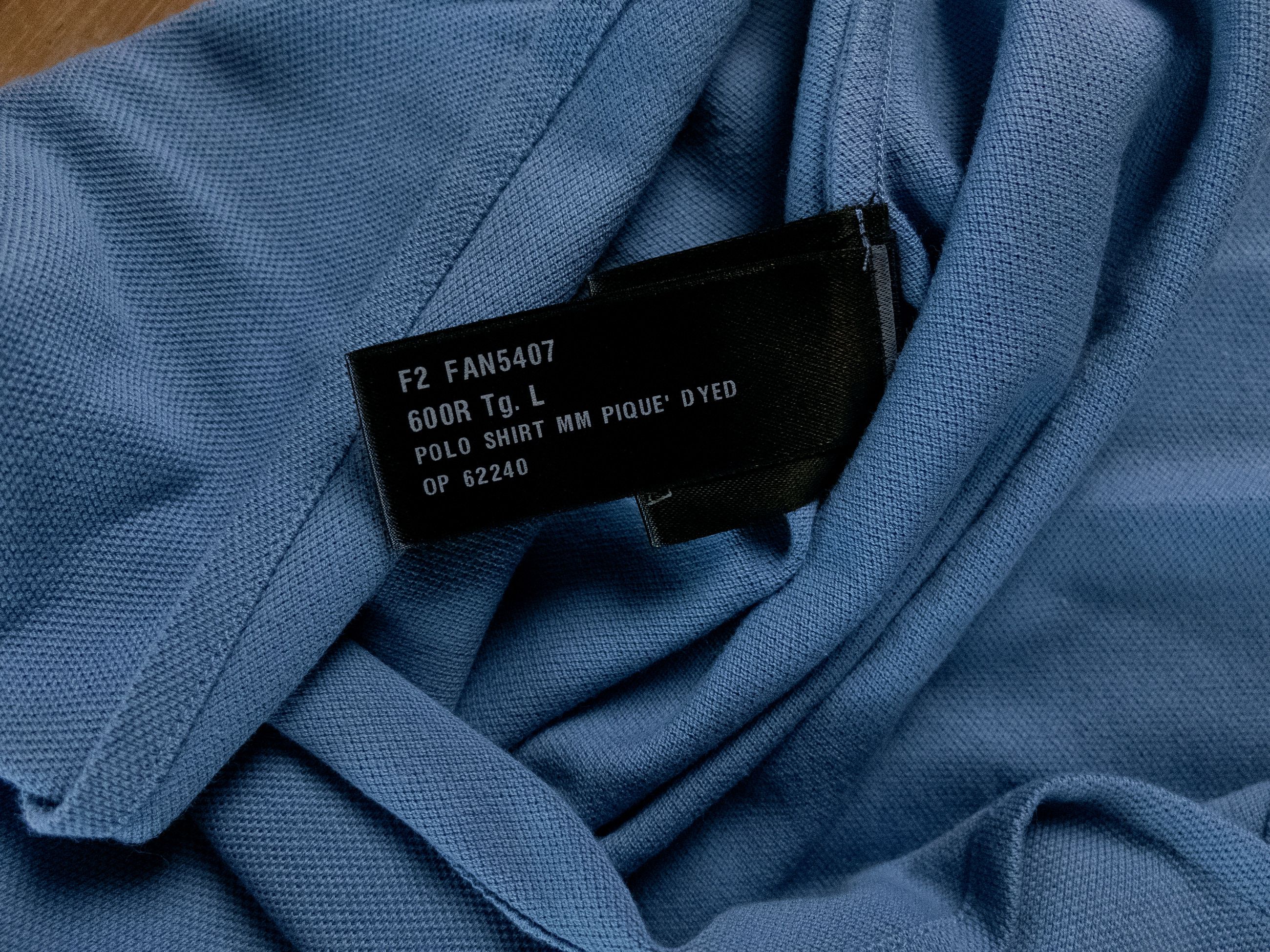 Loro Piana LORO PIANA blue pique cotton polo shirt Large NWT Size US L / EU 52-54 / 3 - 7 Thumbnail