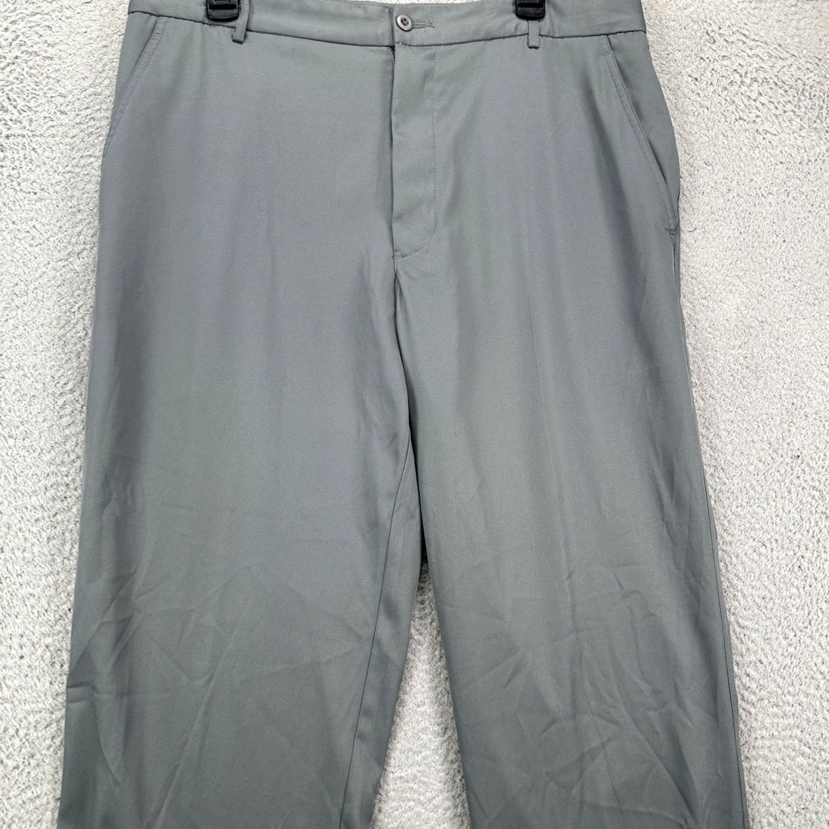 Vintage Snake Eyes Mens Chino Golf Pants 34X32 Gray Flat Front Performance Tech Stretch Pants Men Regular Inseam 32 Size US 34 / EU 50 - 3 Thumbnail