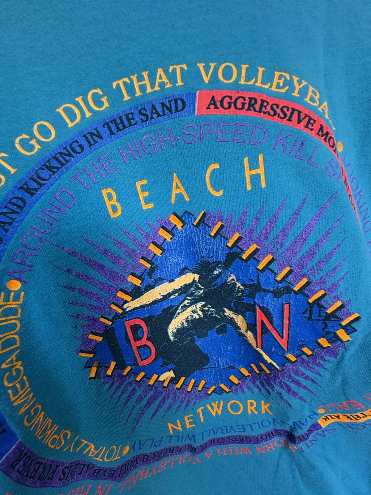 Vintage Vintage 1980's Volleyball ringer T-Shirt Size US XL / EU 56 / 4 - 3 Thumbnail