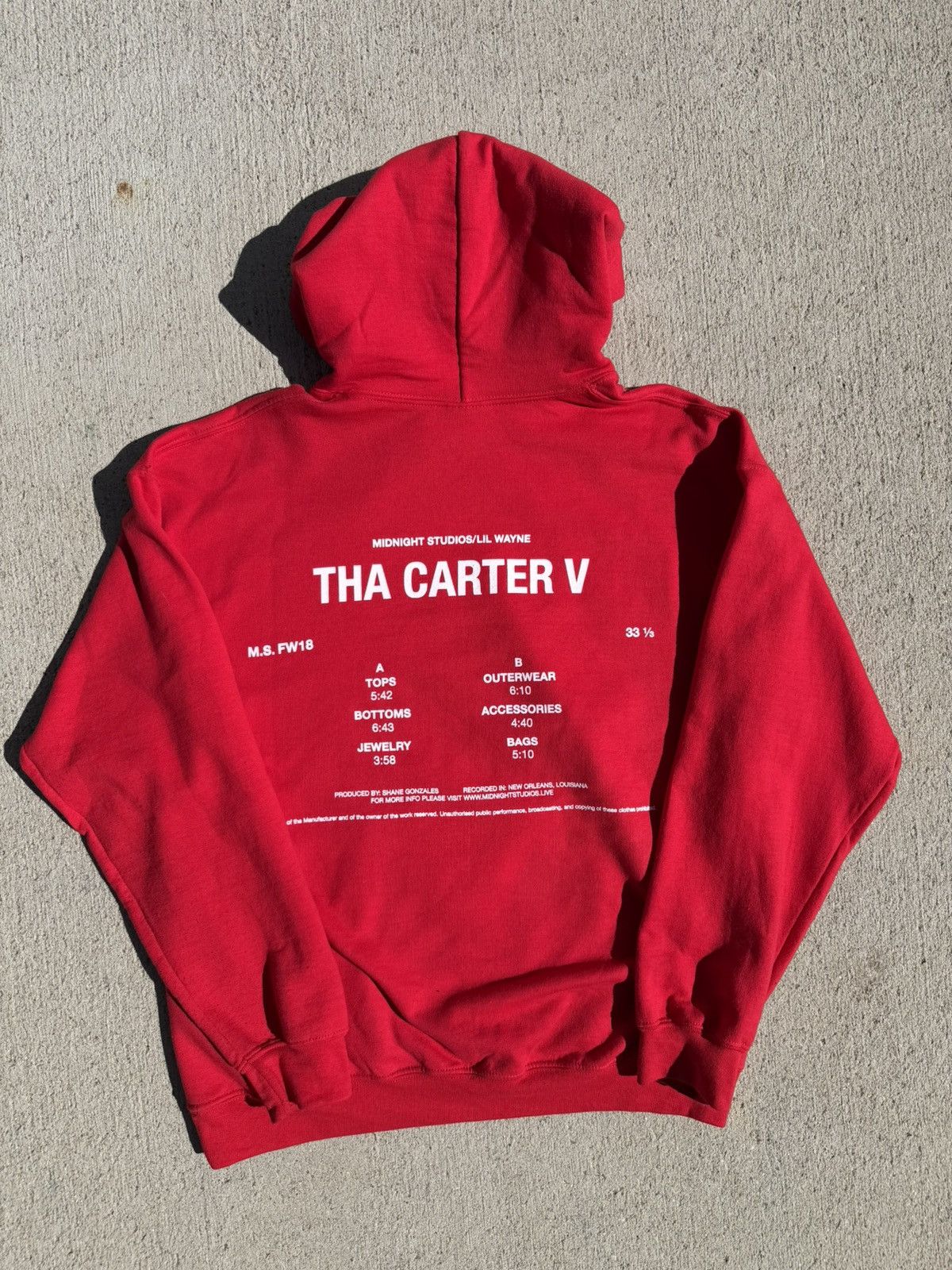 Midnight Studios Midnight Studios x Lil Wayne The Carter V Hoodie Size L Size US L / EU 52-54 / 3 - 4 Thumbnail