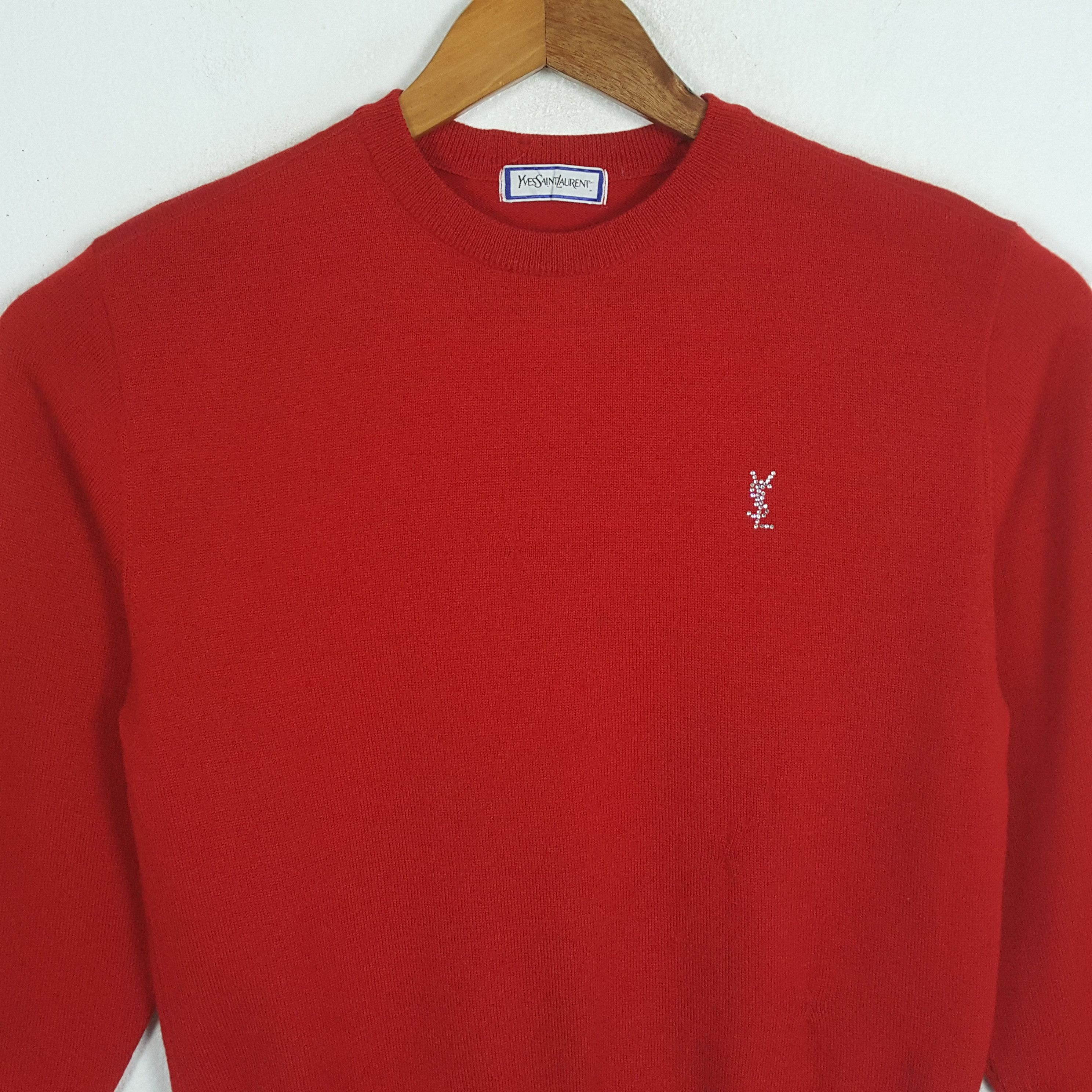 Vintage × Yves Saint Laurent Vintage YVES SAINT LAURENT Italian Brand Sweatshirts Size US S / EU 44-46 / 1 - 2 Thumbnail
