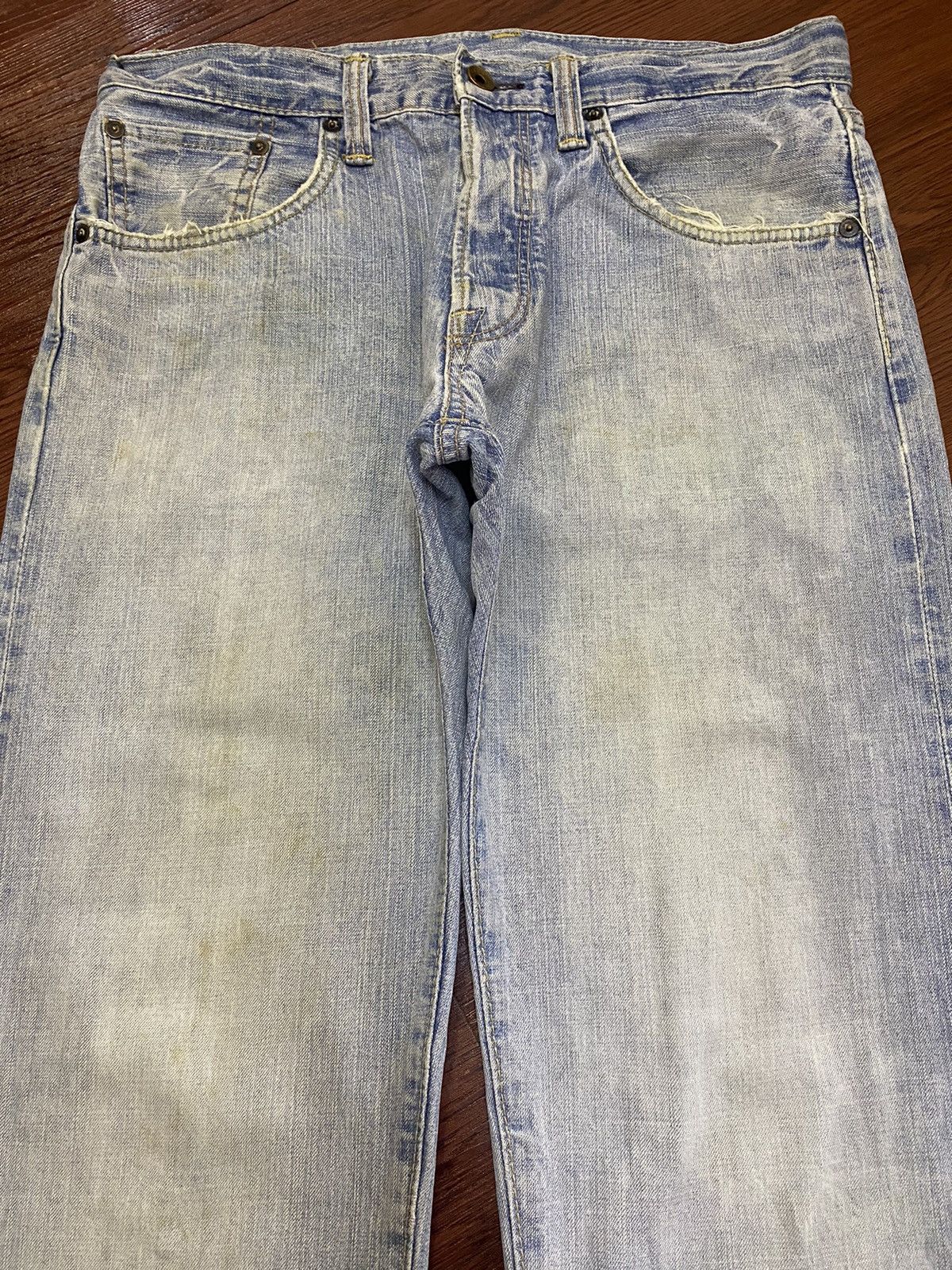 Edwin Vintage Edwin505 BXX Faded Wash Orange Tab Loose Jeans Size US 32 / EU 48 - 3 Thumbnail