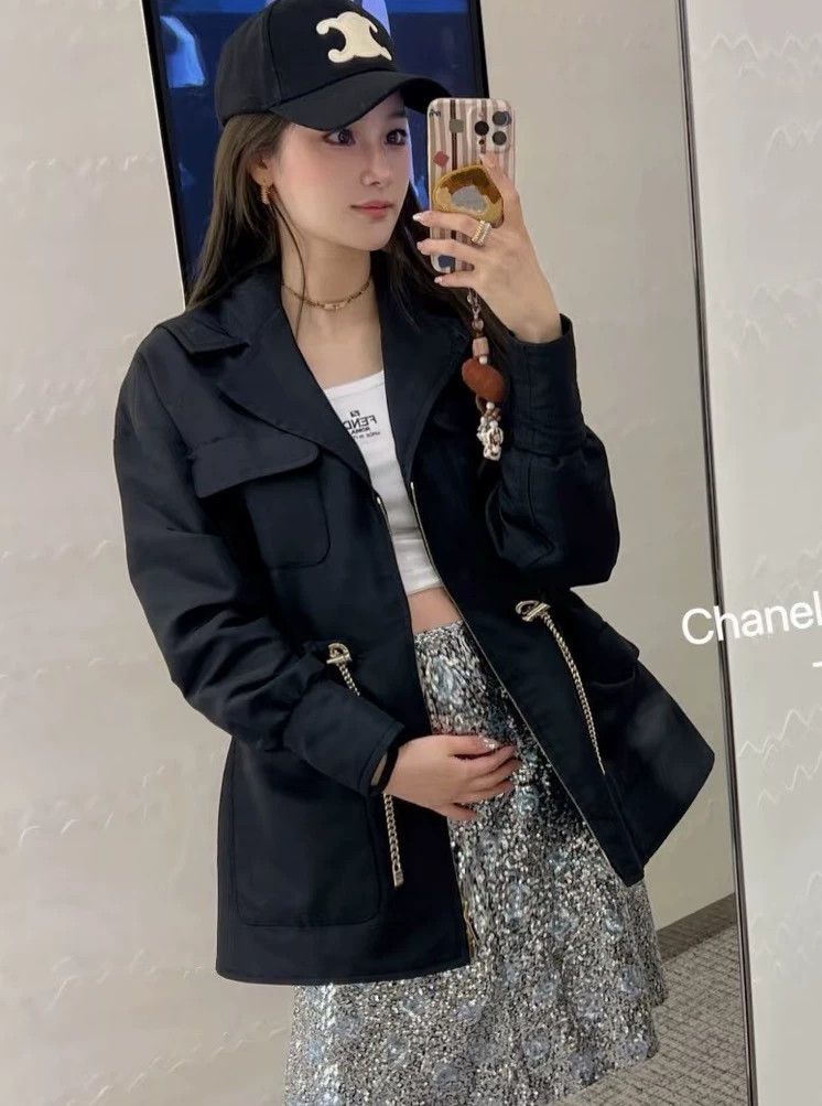 Chanel Chanel Drawstring windbreaker jacket Size XXS / US 00 / IT 34 - 9 Thumbnail