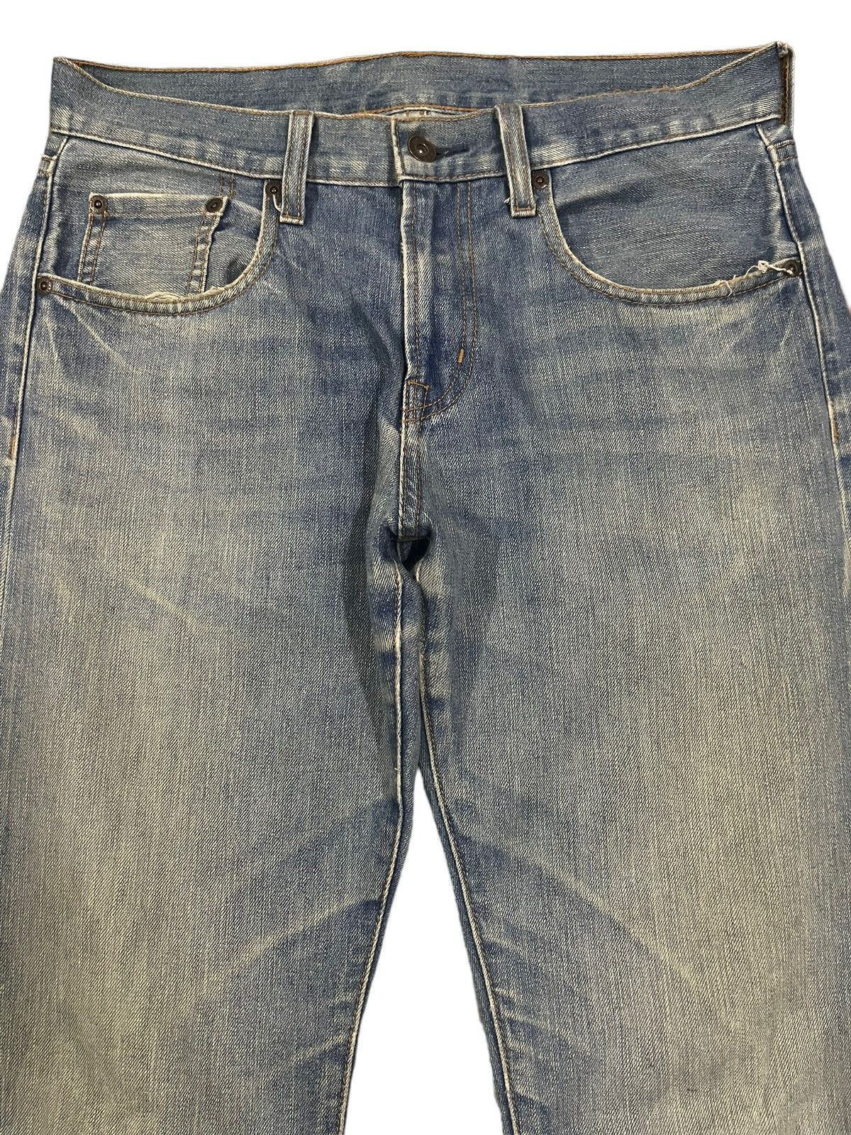 14th Addiction Vintage Japanese Brand Blue Wash Style Baggy Jeans Size US 31 - 3 Thumbnail