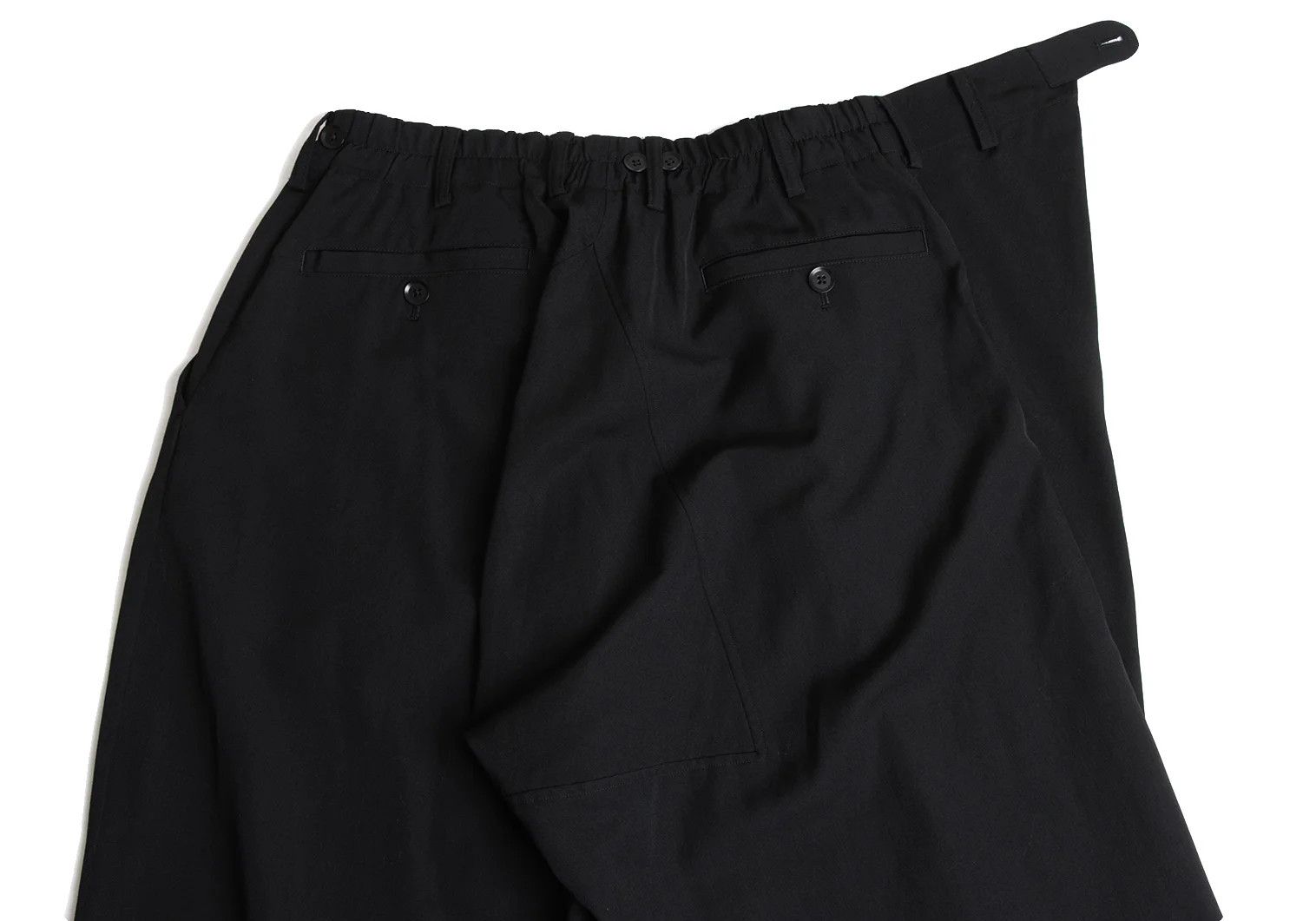 Yohji Yamamoto Yohji Yamamoto Wool Gabardine Wide Pants Black Size US 38 / EU 54 - 13 Thumbnail
