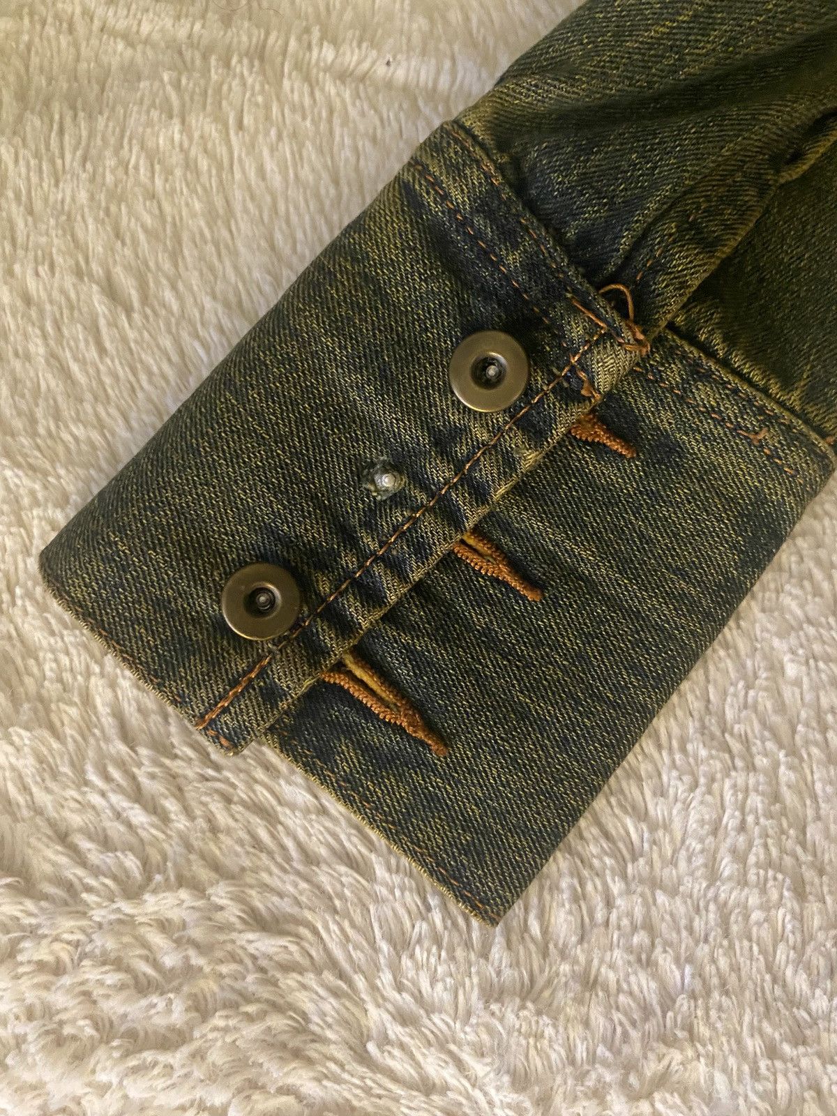 If Six Was Nine Led Rechwe Pierced Collar Denim Jacket Size US M / EU 48-50 / 2 - 4 Thumbnail
