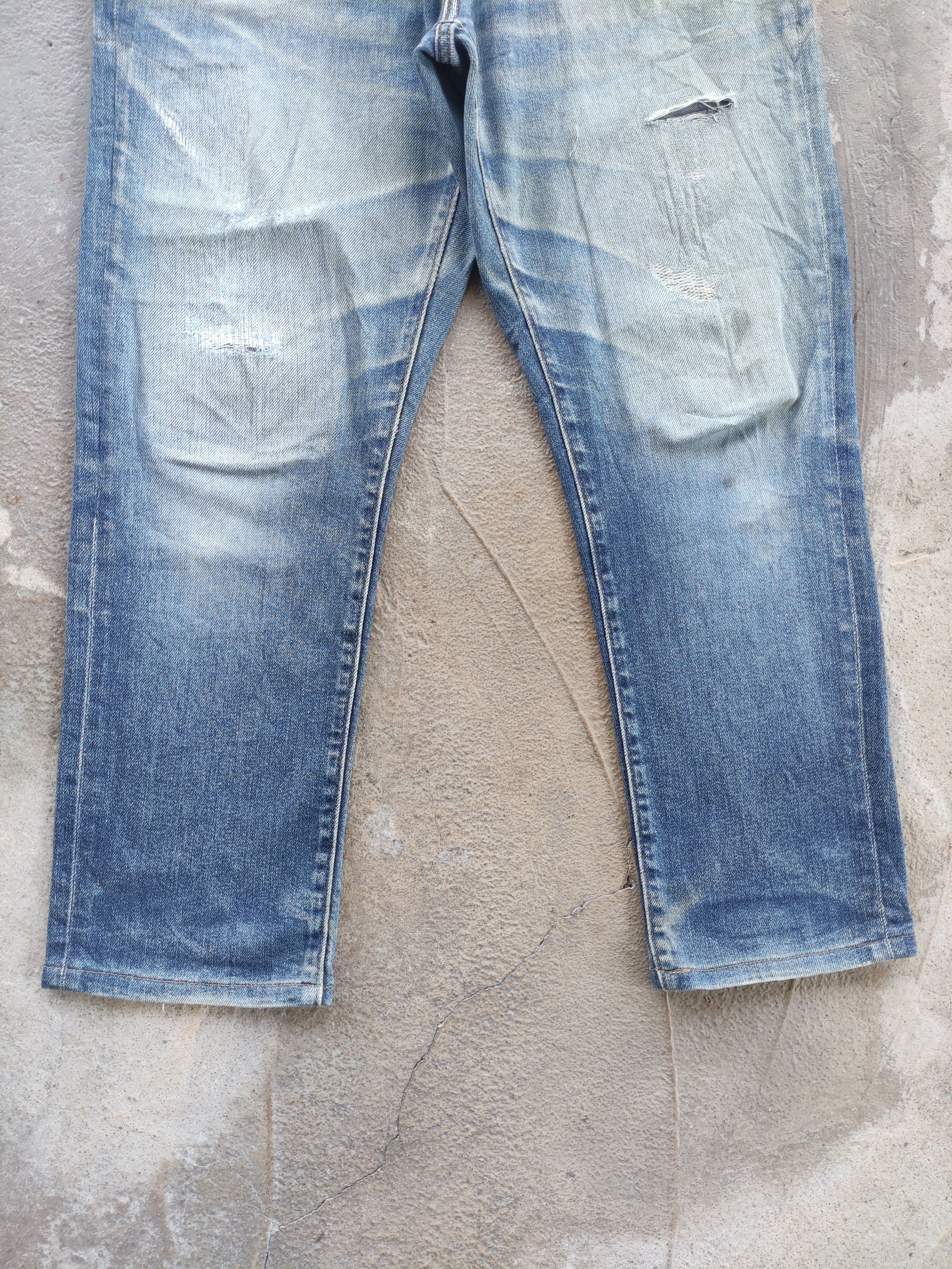 Japanese Brand Vintage Japanese Jean Distressed Faded Denim Pants Size US 37 - 4 Thumbnail