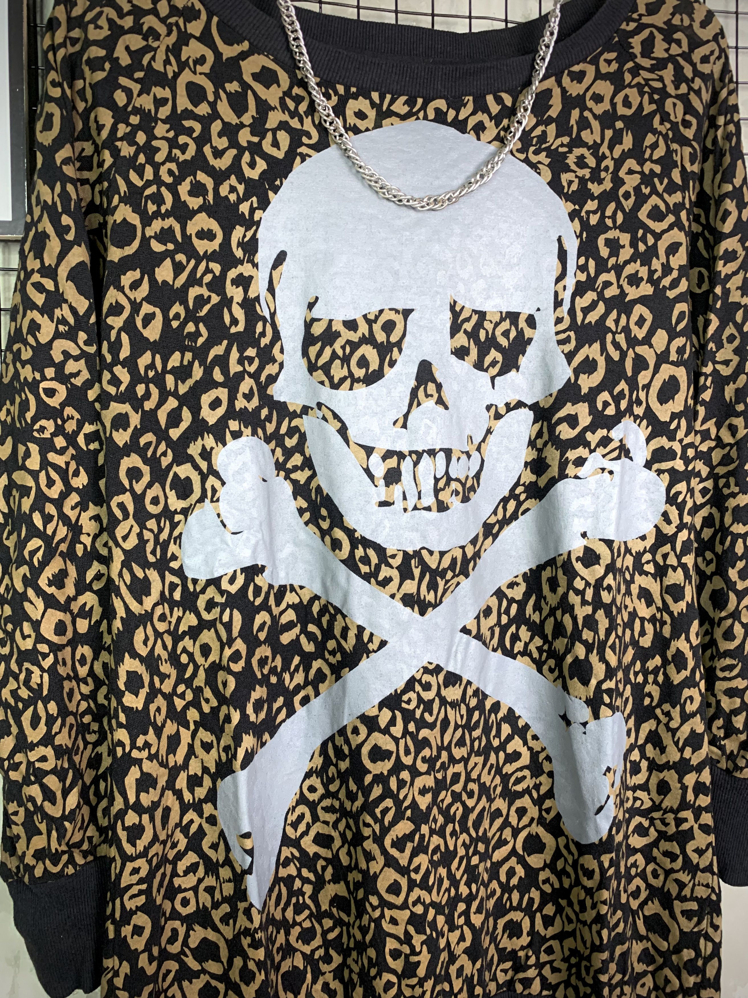 Super Lovers Y2K Supers Lovers Leopard Skull CrossBones LS Size US S / EU 44-46 / 1 - 5 Thumbnail