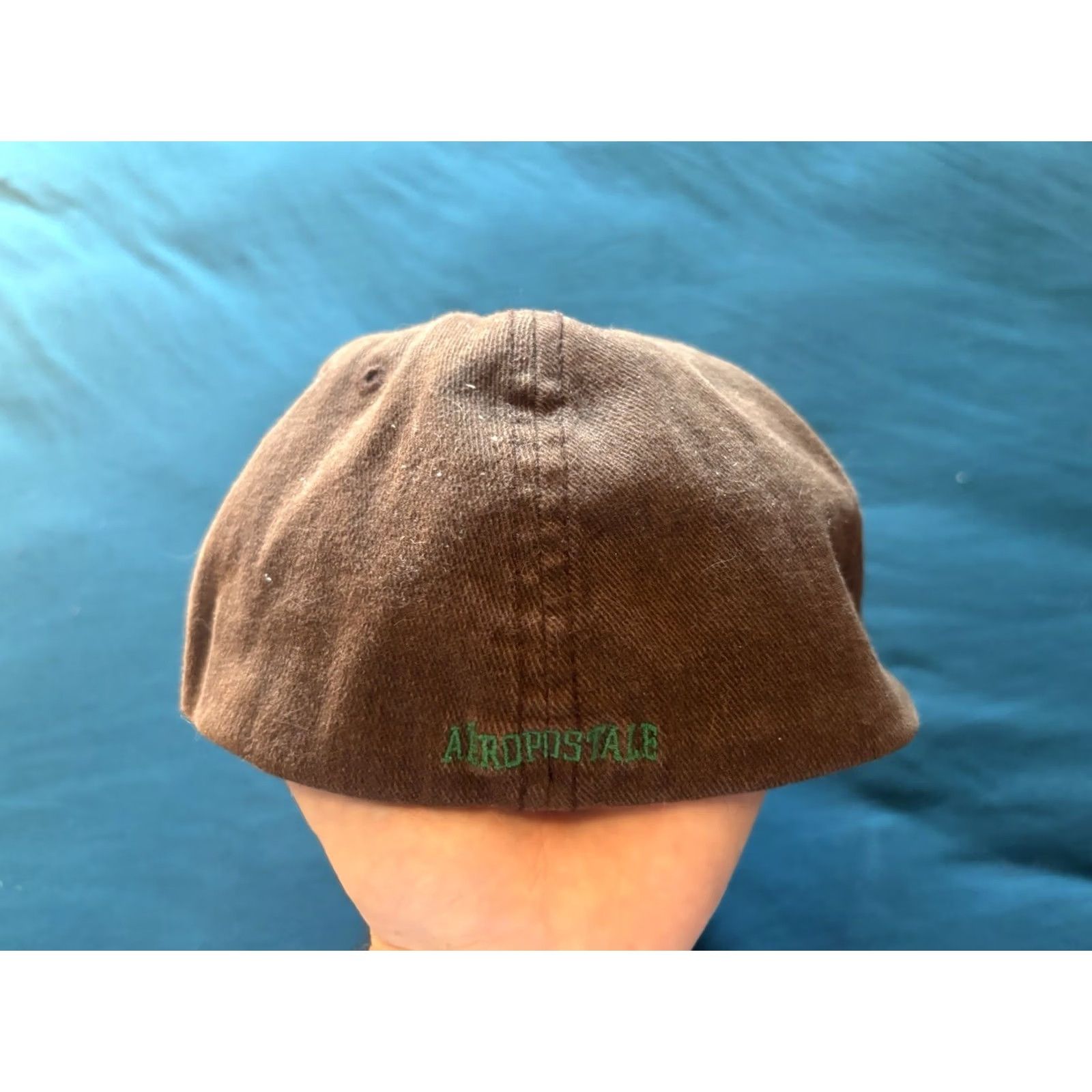 Aeropostale VINTAGE Aeropostale Hat Baseball Cap Large XL Brown Fitted Aero A 87 Y2K 2000s Mens Size ONE SIZE - 4 Thumbnail