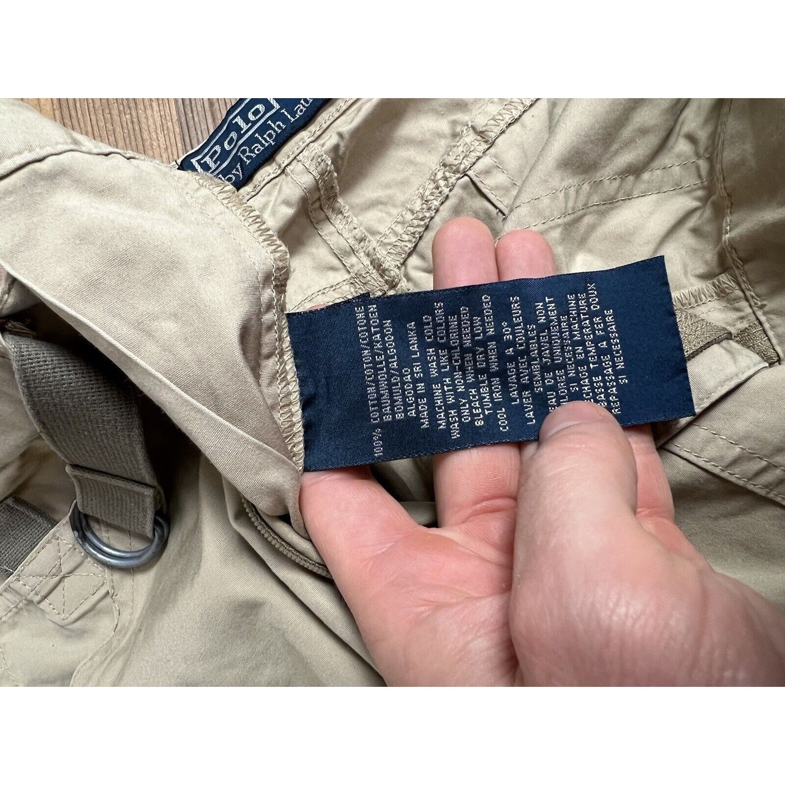 Polo Ralph Lauren Polo Ralph Lauren VTG Men`s Gray Beige Multipocket Cargo Pan Size US 32 / EU 48 - 13 Thumbnail