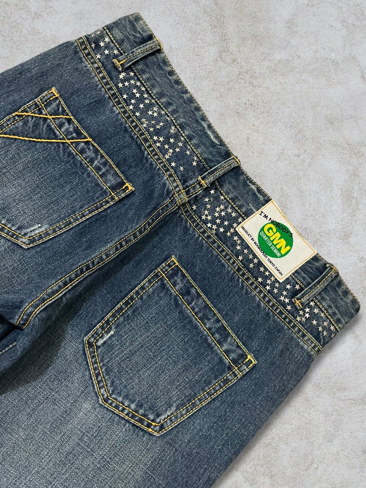 Japanese Brand Japanese GMN Quarter Gemini Stars Sprinkle Punk Jeans Size 30" / US 8 / IT 44 - 6 Thumbnail