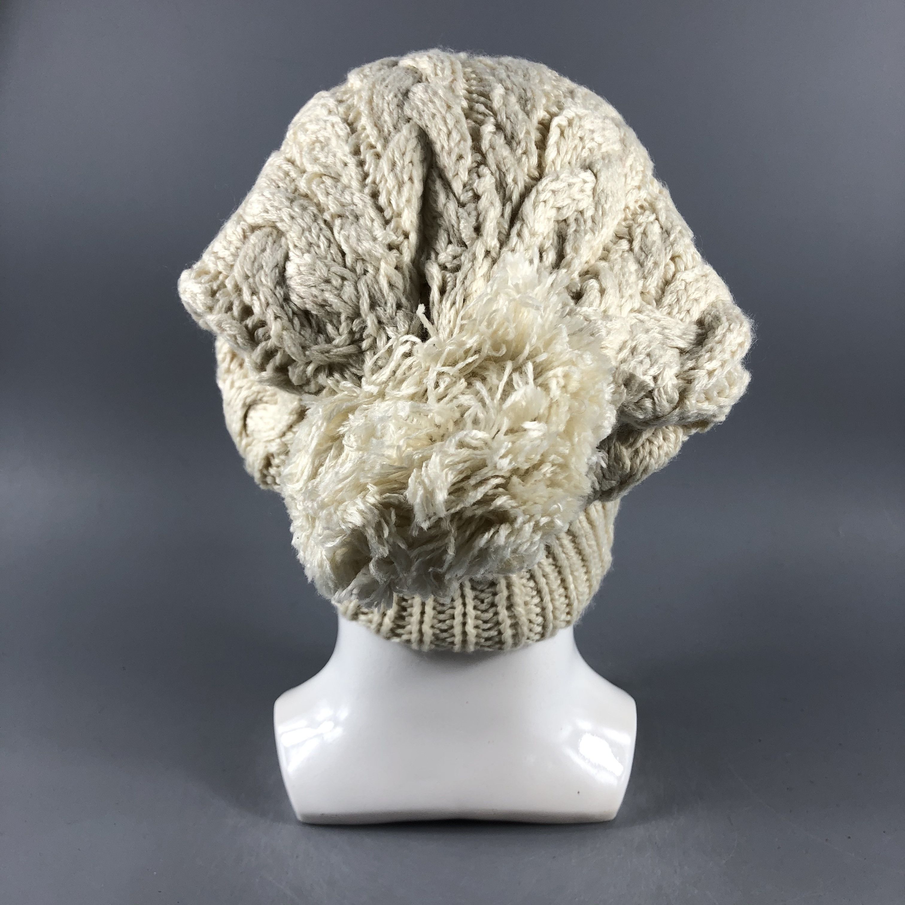 Japanese Brand × Vintage Unknown Aran Isle PomPom Beanie Snow Hat Snow Cap -D376 Size ONE SIZE - 3 Thumbnail
